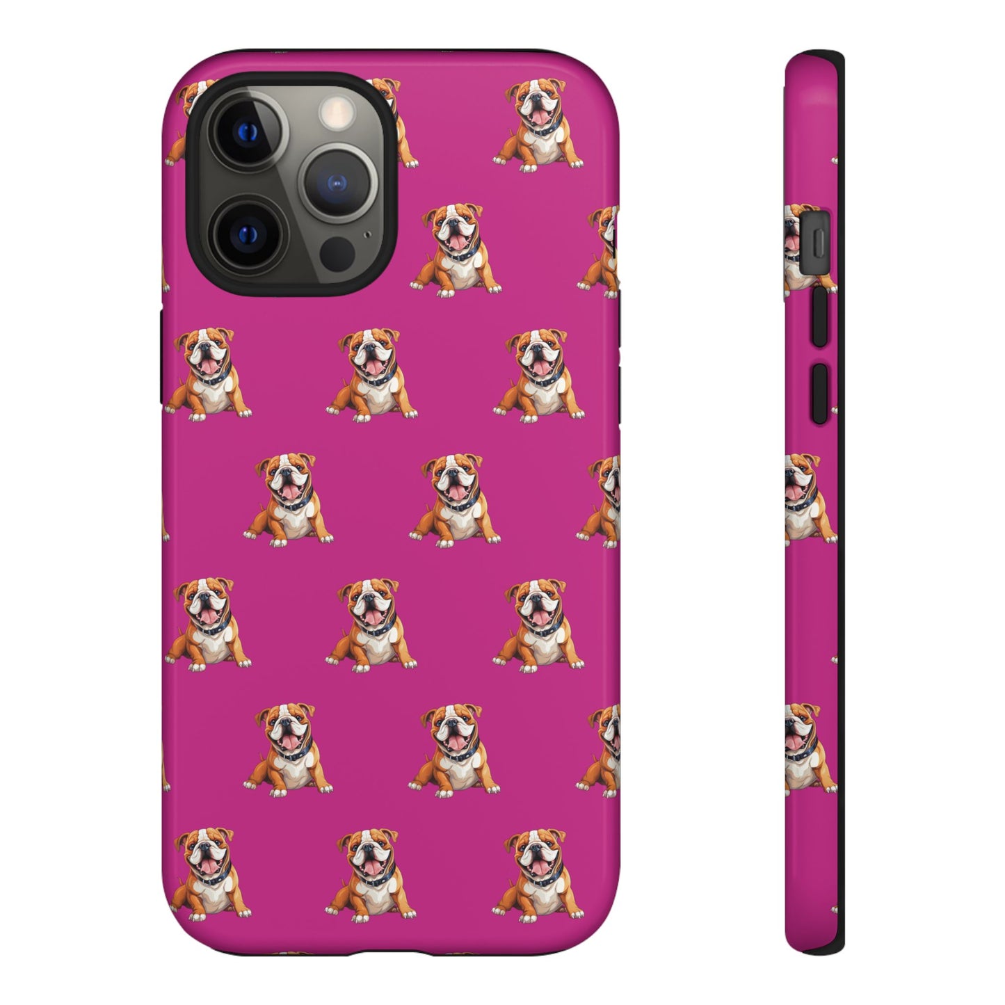 Bulldog Phone Case Pink