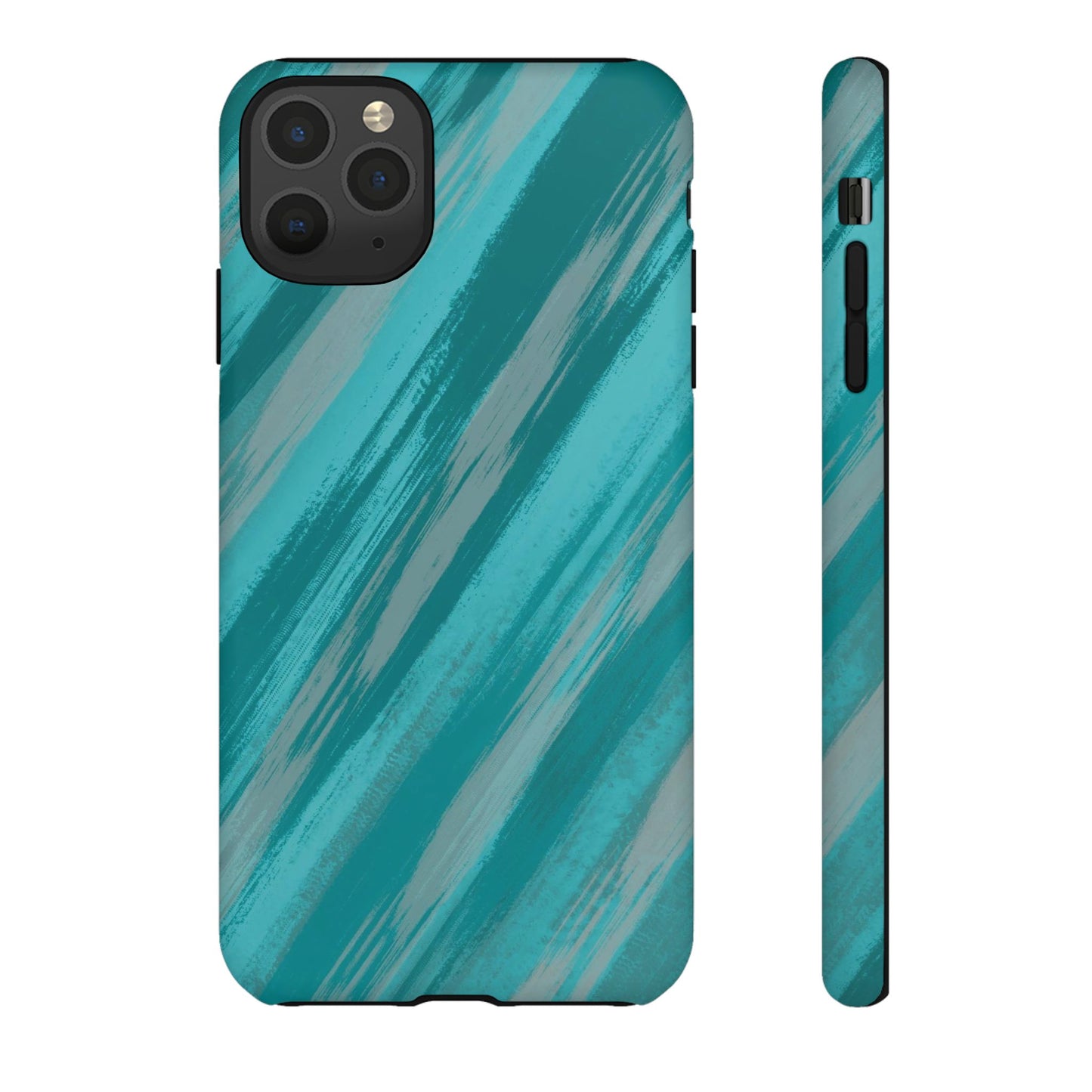 Striped Phone Case Aqua