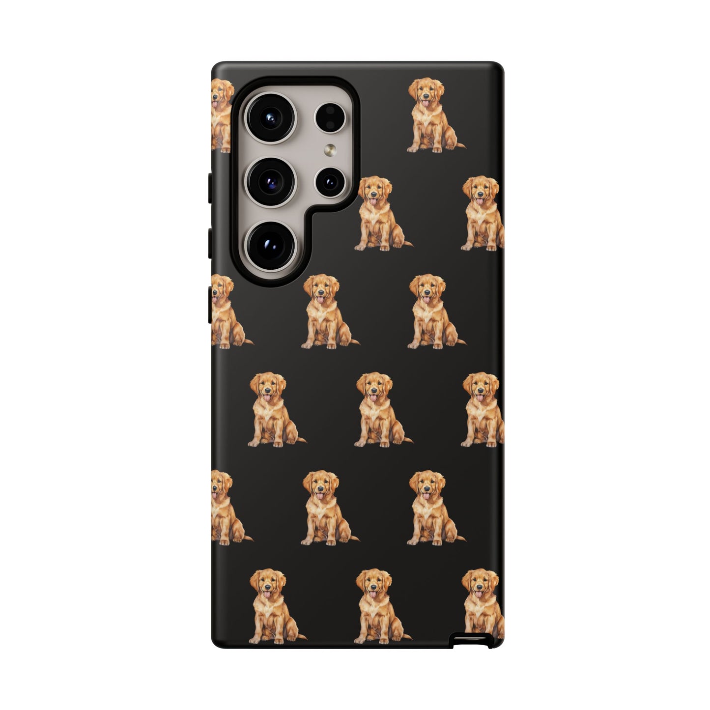 Golden Retriever Phone Case Black