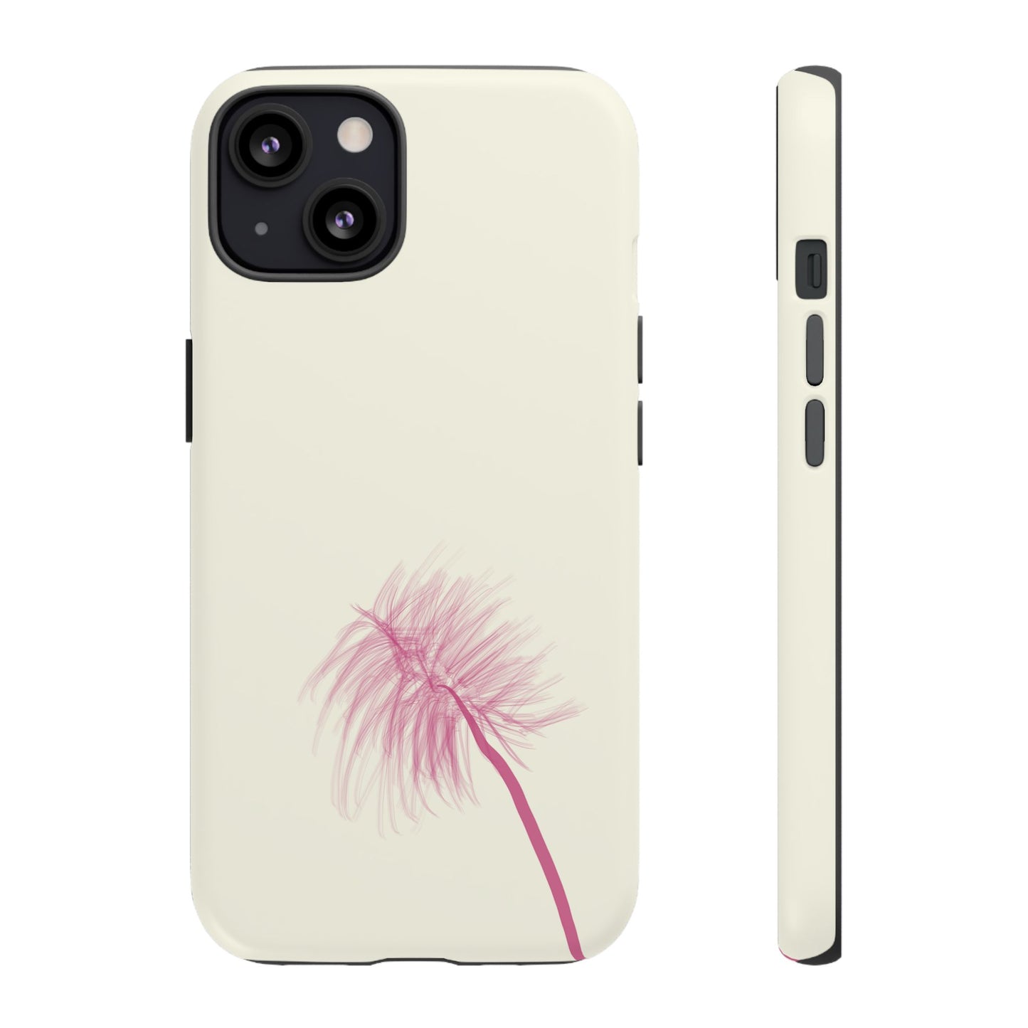 Dandelion Blowball Phone Case Cream