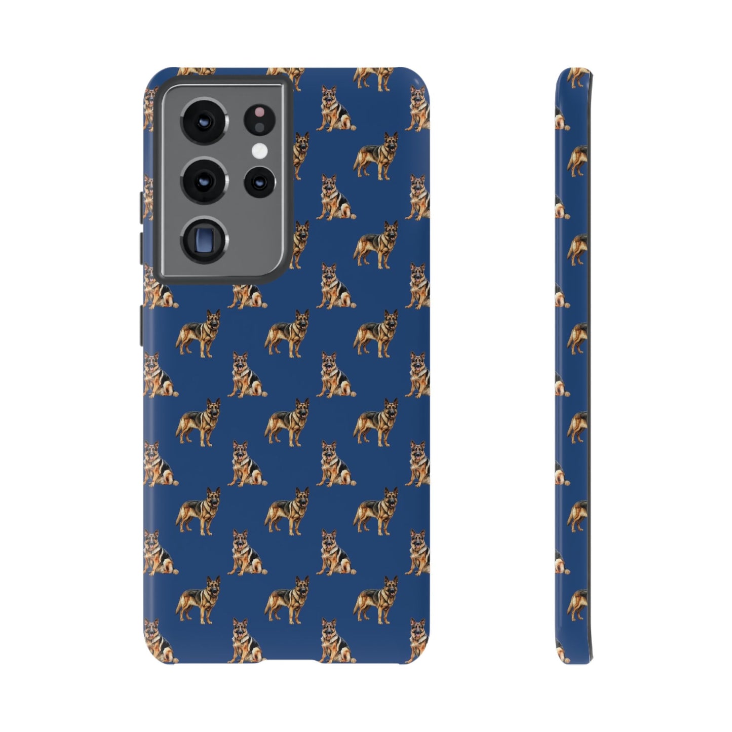 German Shepherd Phone Case Blue