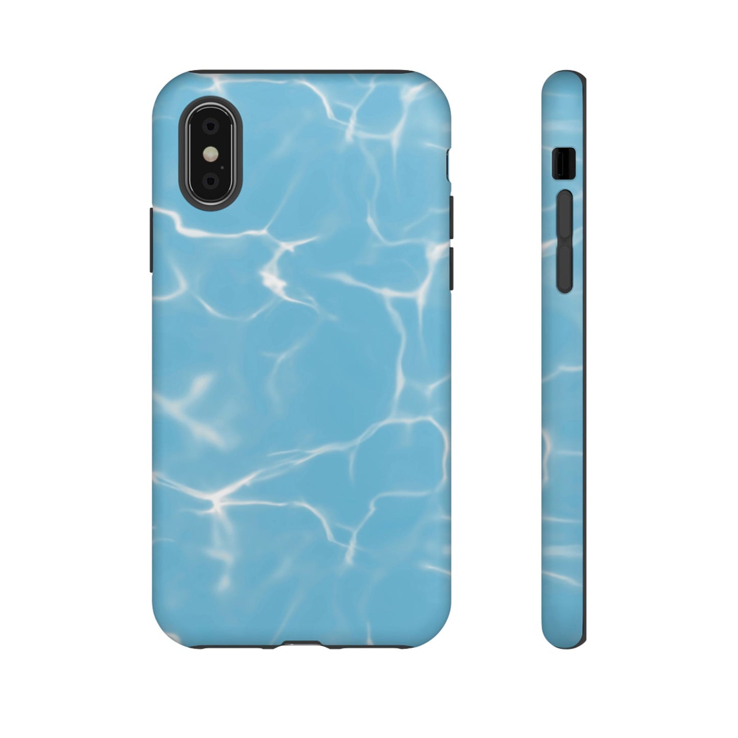 Marble Phone Case Light Blue