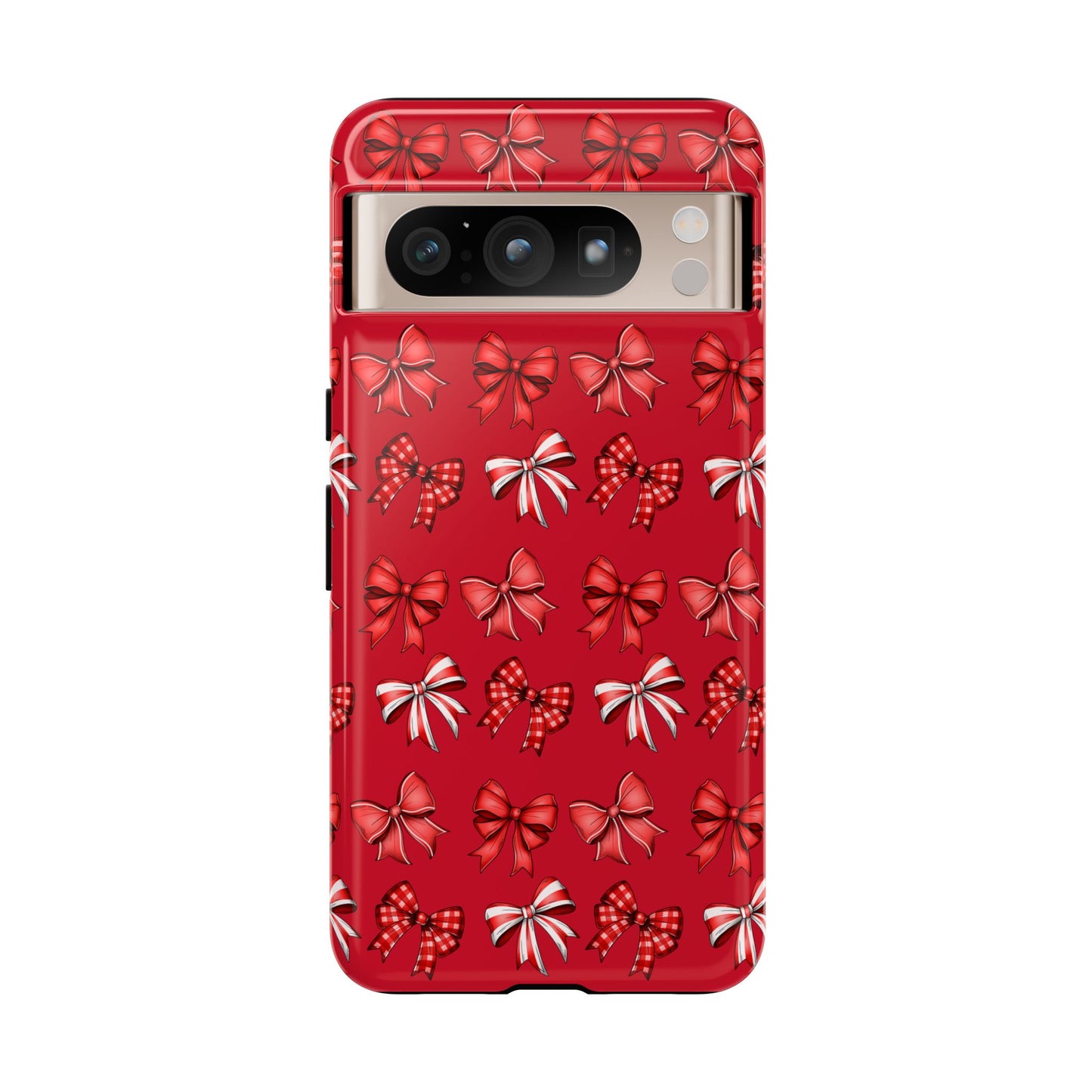 Christmas Bow Phone Case Red