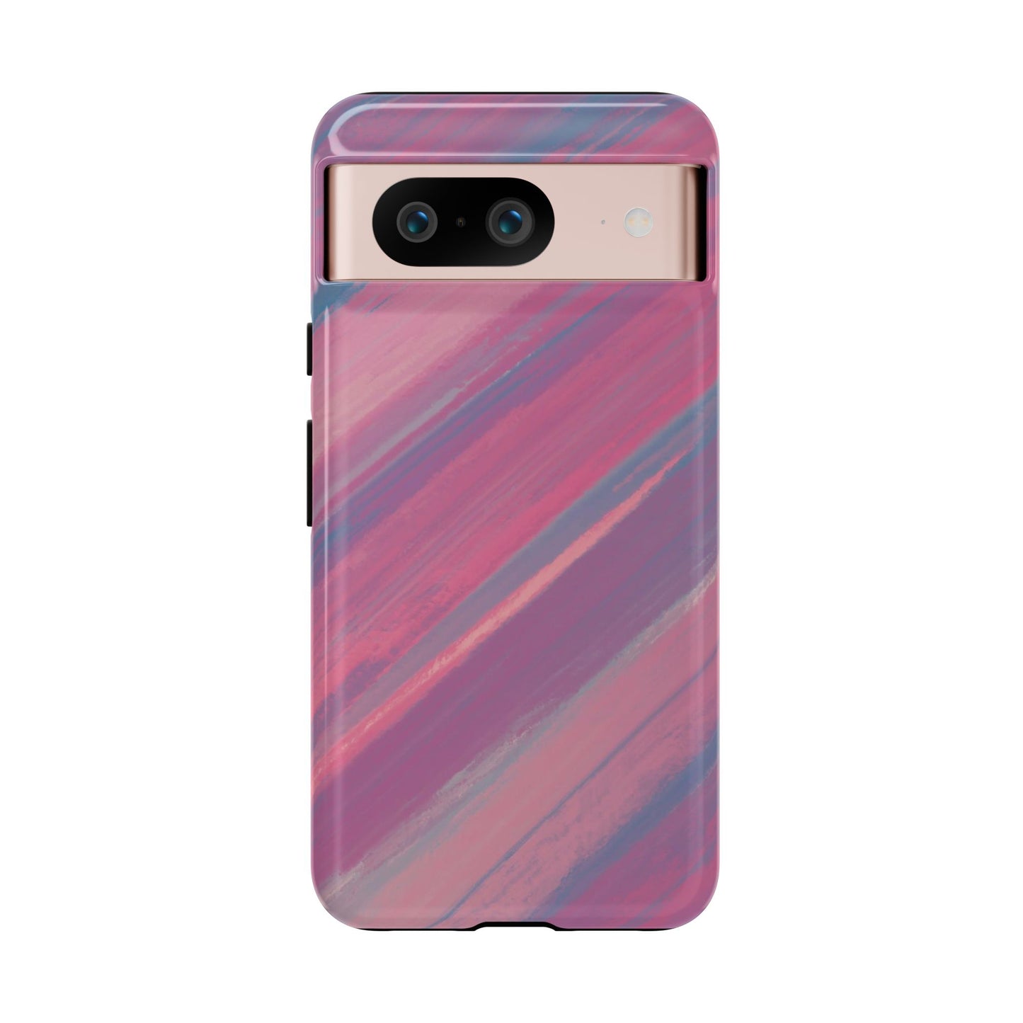 Striped Phone Case Pink