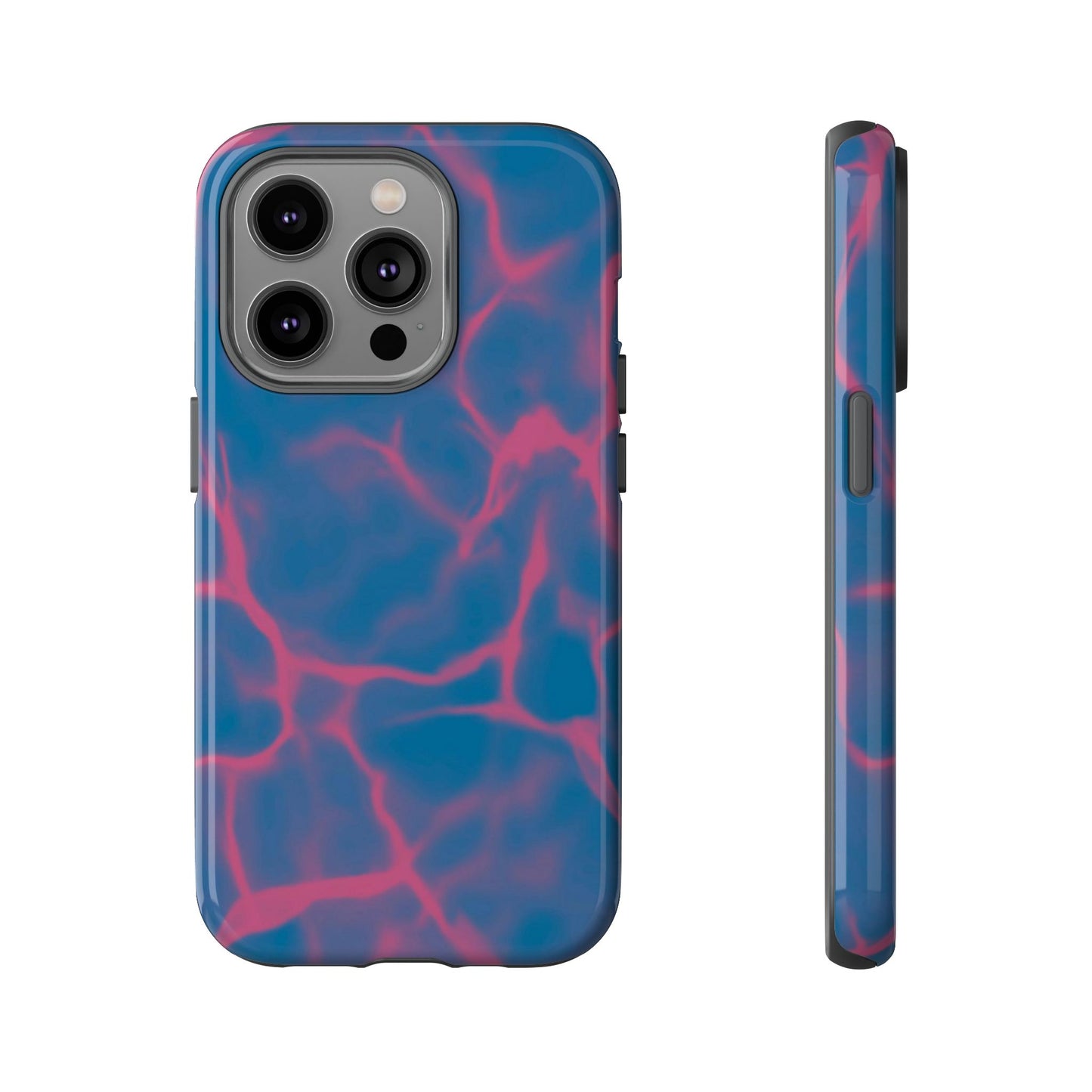 Marble Phone Case Blue Pink