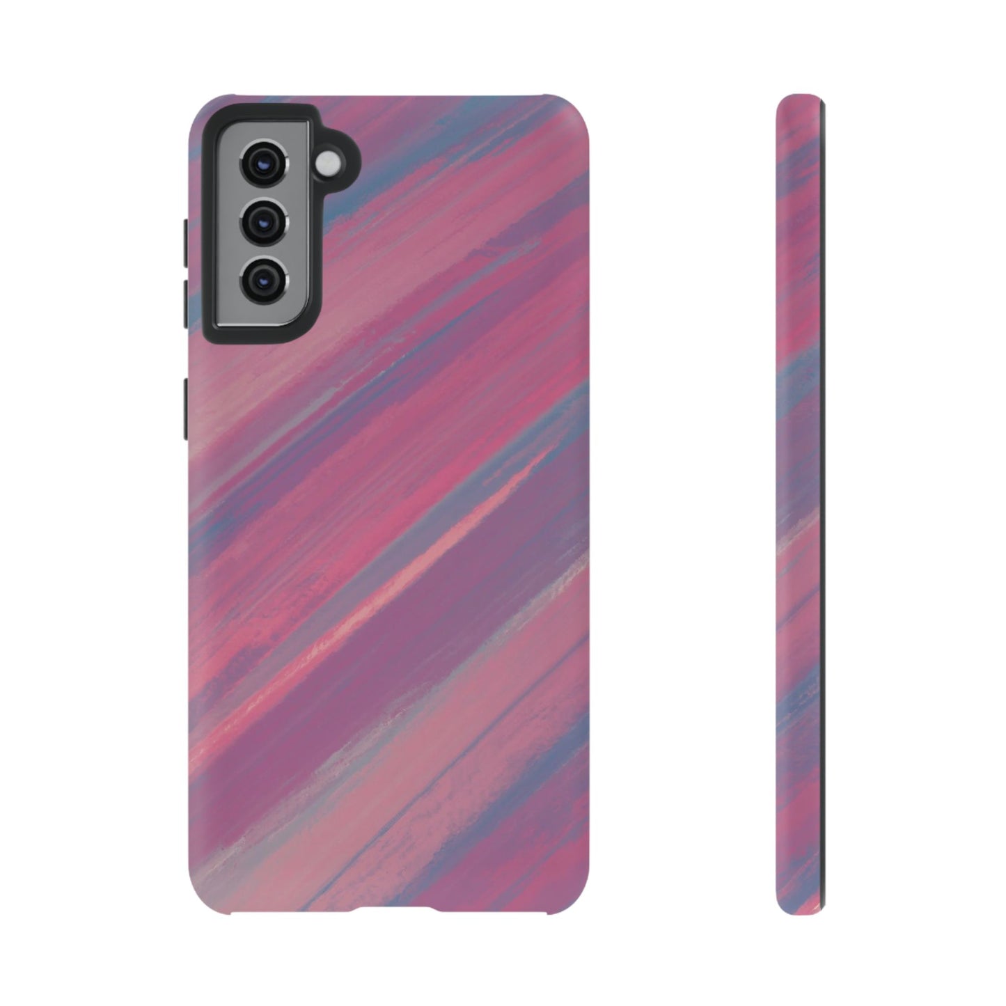 Striped Phone Case Pink