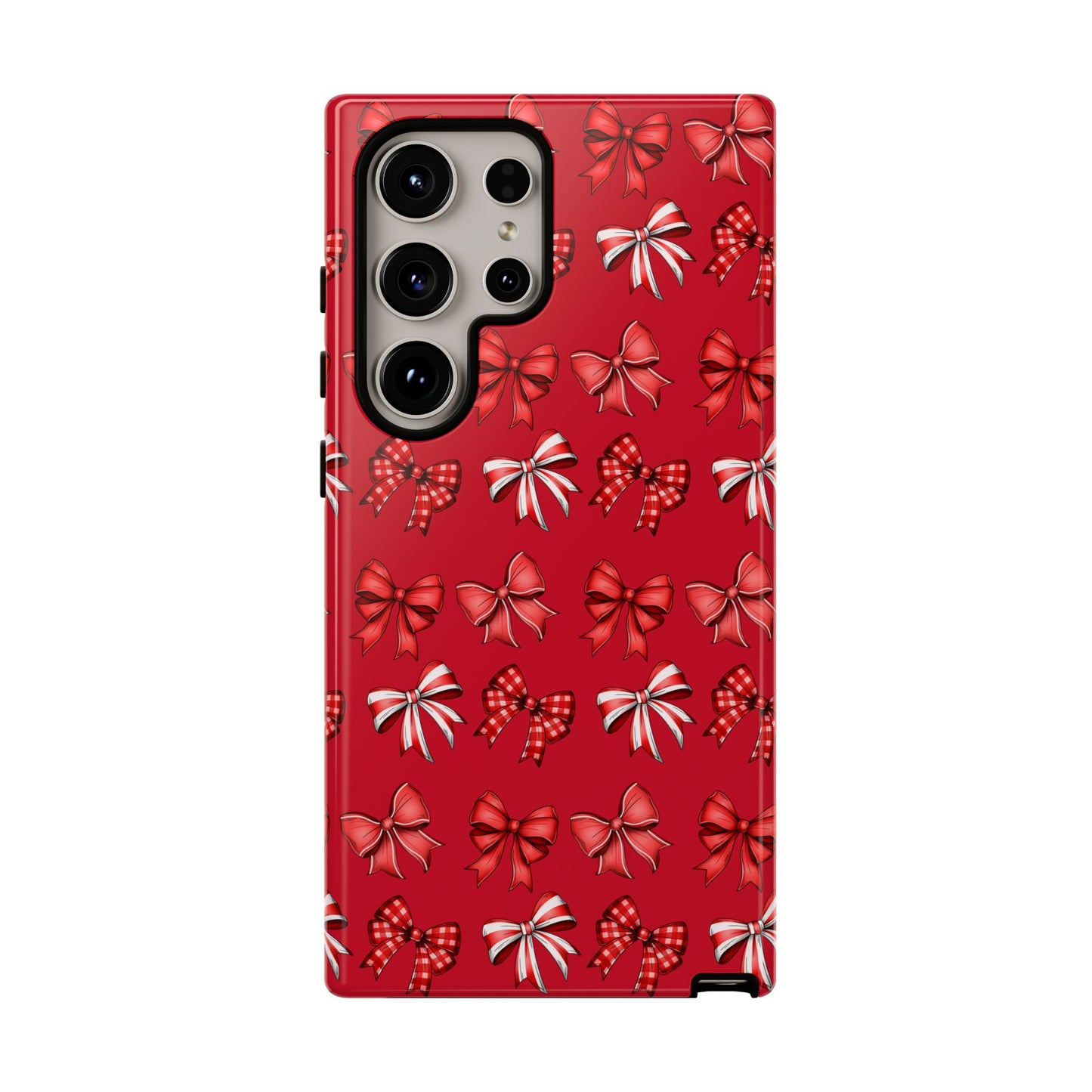 Christmas Bow Phone Case Red