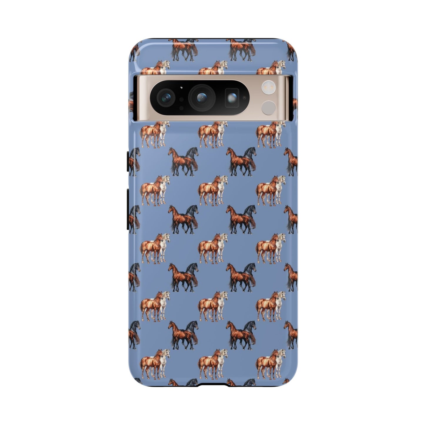 Horse Phone Case Blue