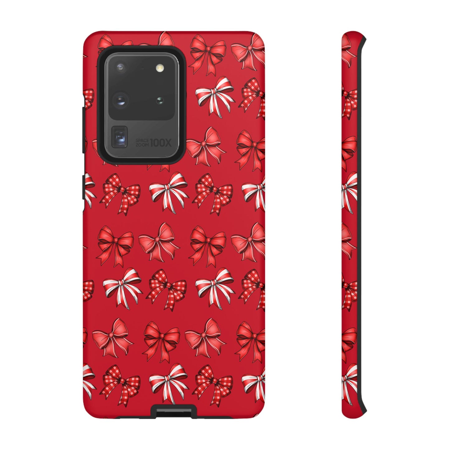 Christmas Bow Phone Case Red