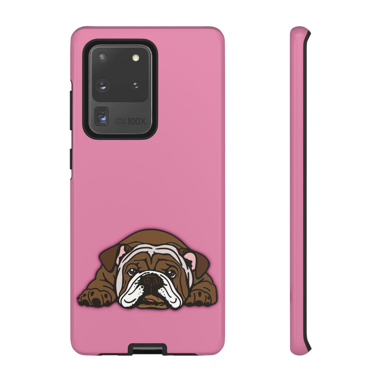 Bulldog Phone Case Pink