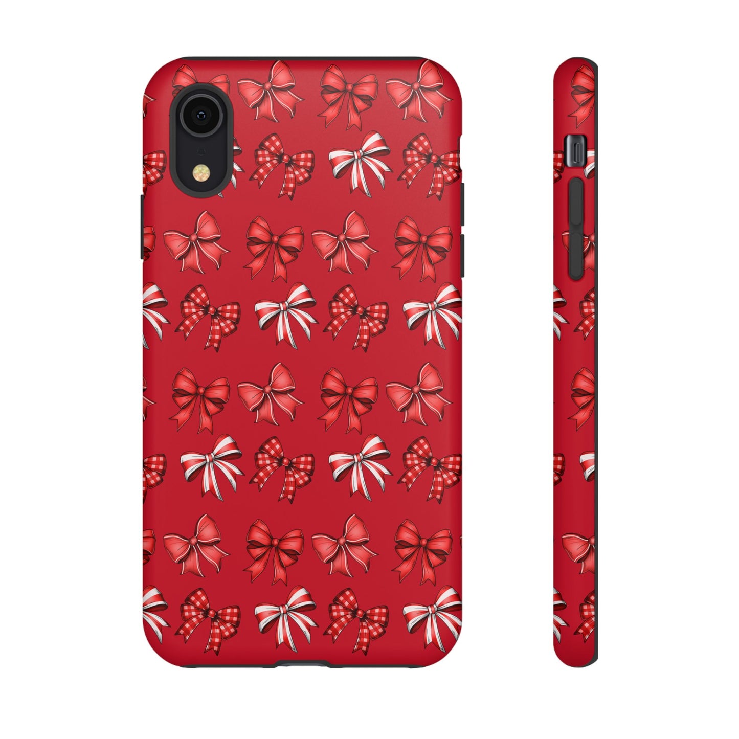 Christmas Bow Phone Case Red