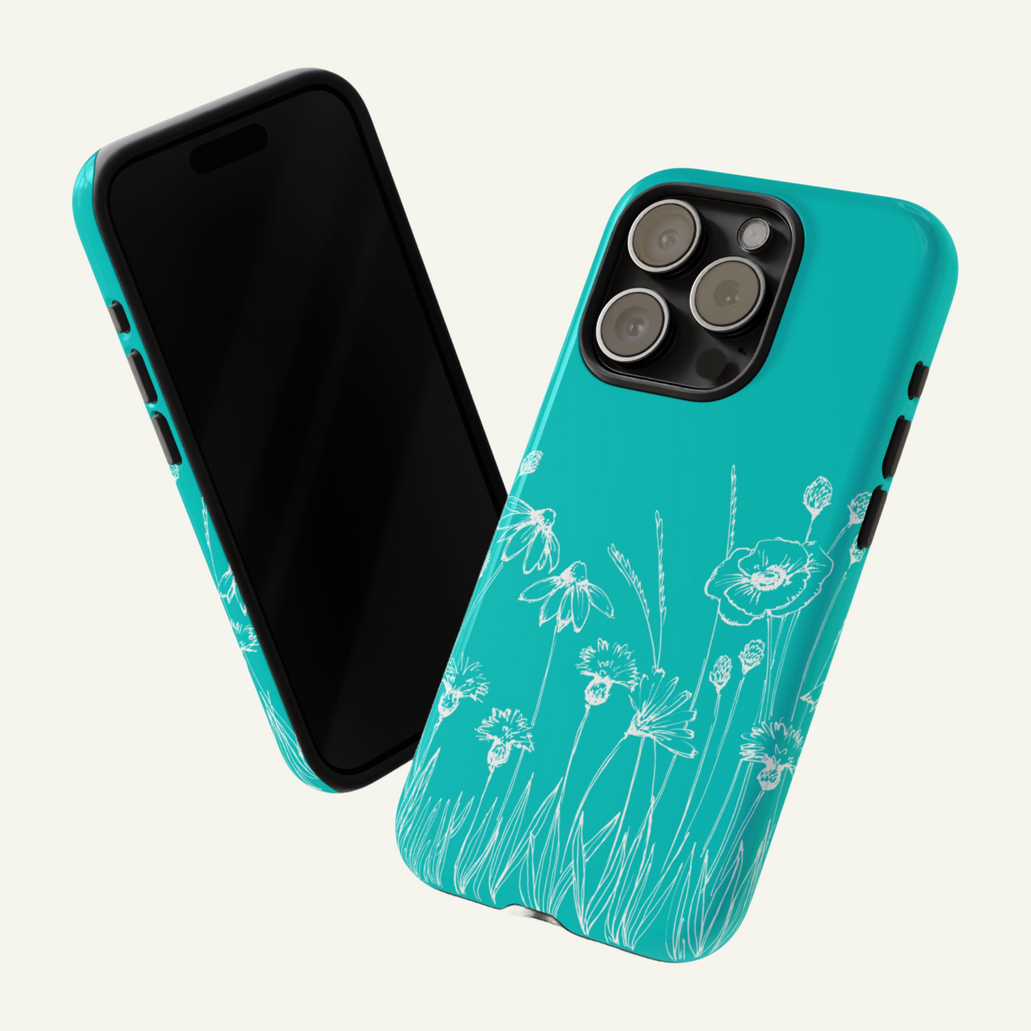 Phone case with flower design