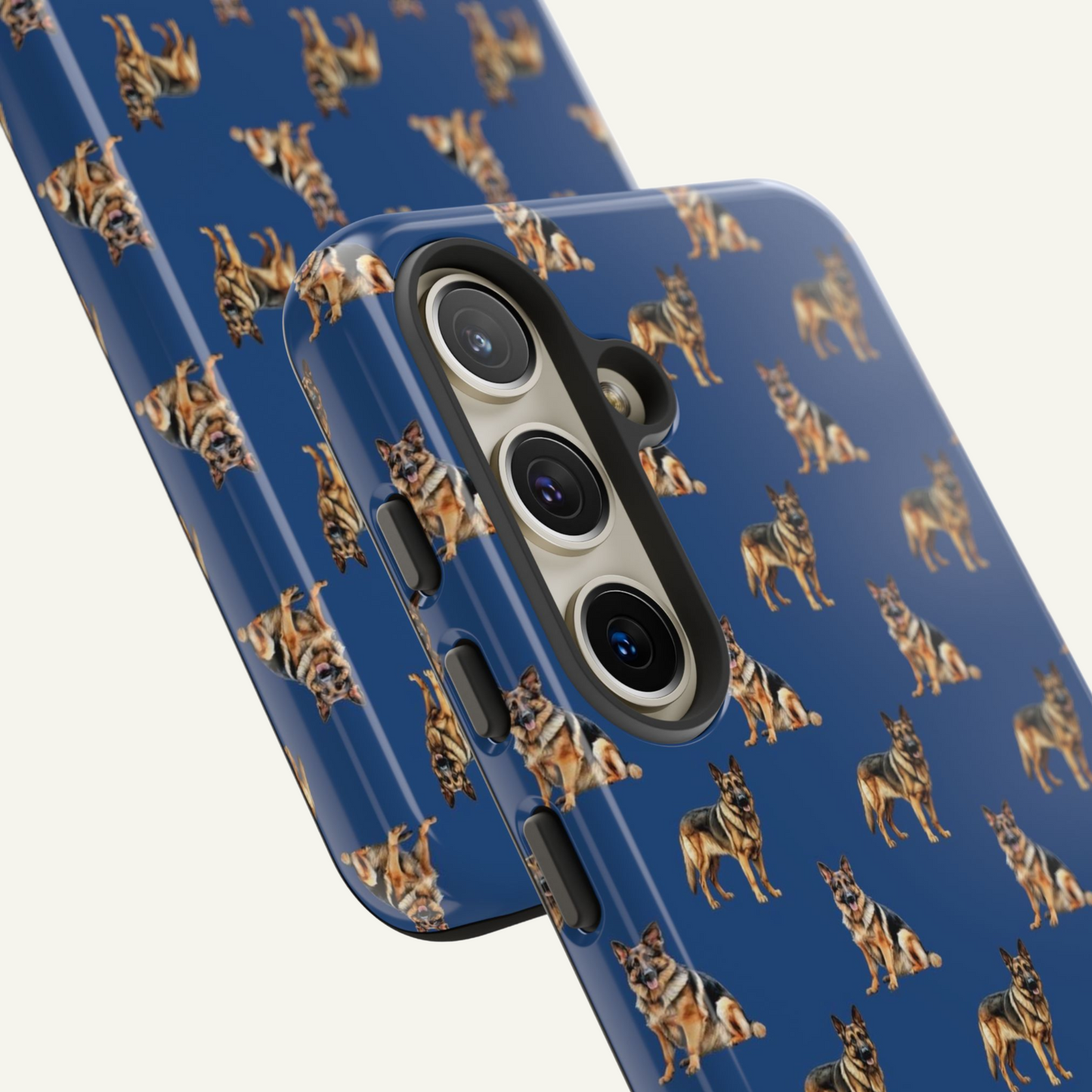 German Shepherd Phone Case Blue