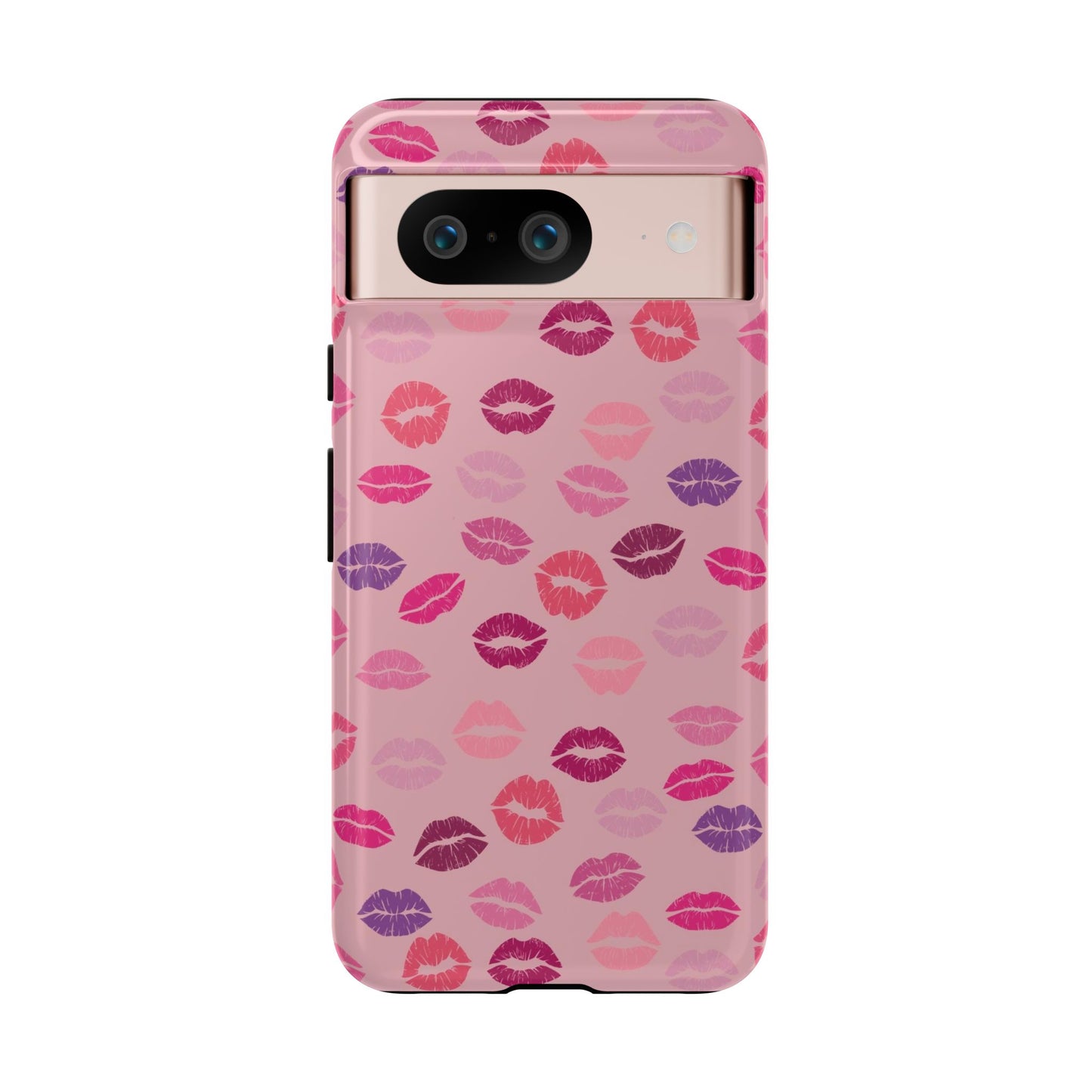 Lipstick Kisses Phone Case Pink