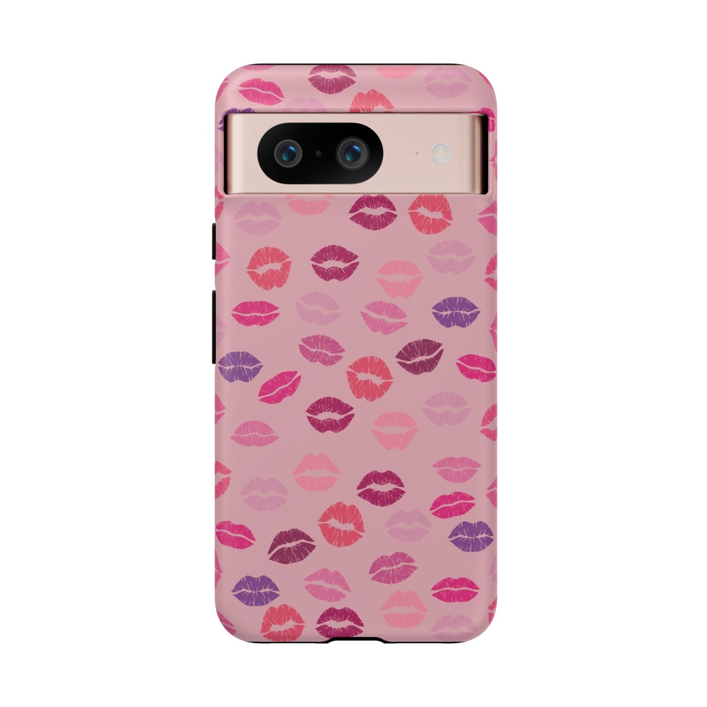 Lipstick Kisses Phone Case Pink