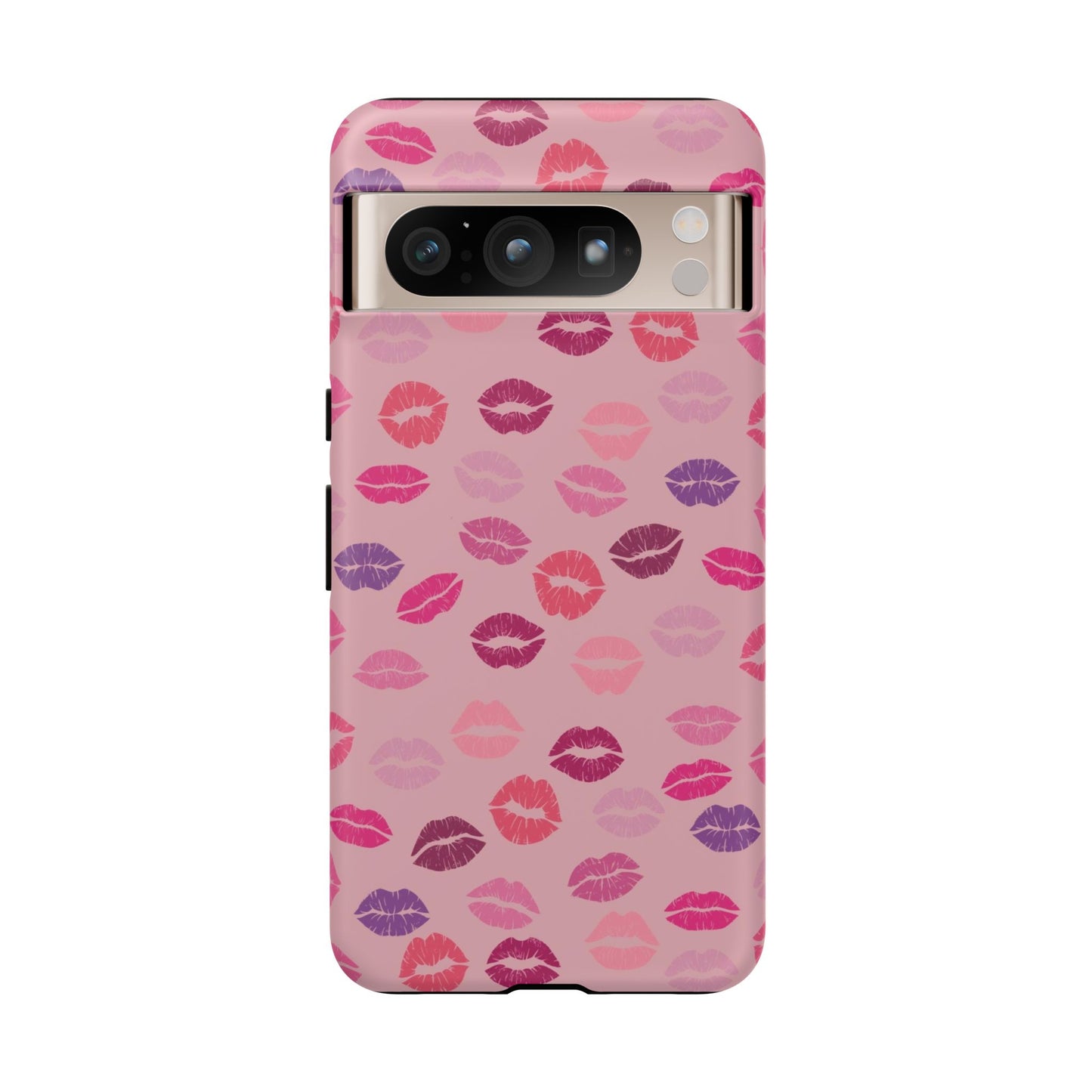 Lipstick Kisses Phone Case Pink