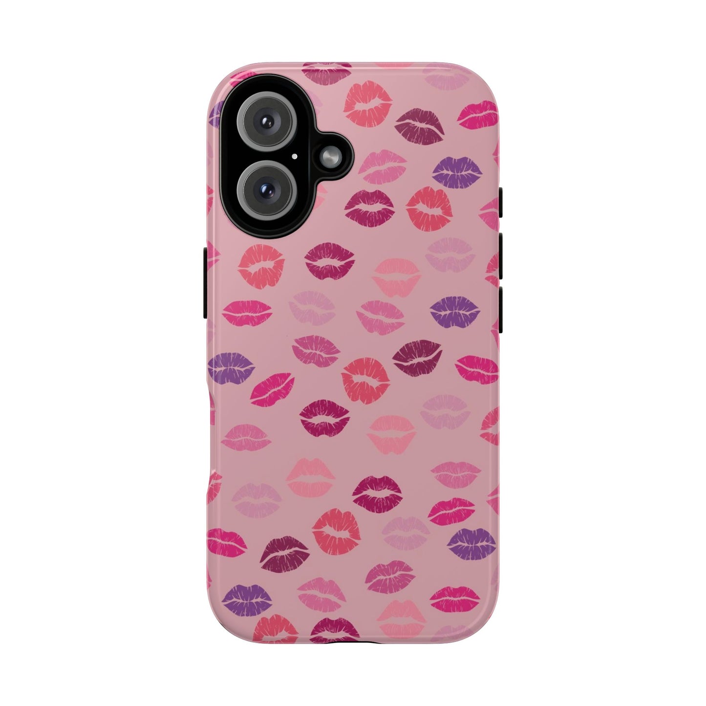 Lipstick Kisses Phone Case Pink