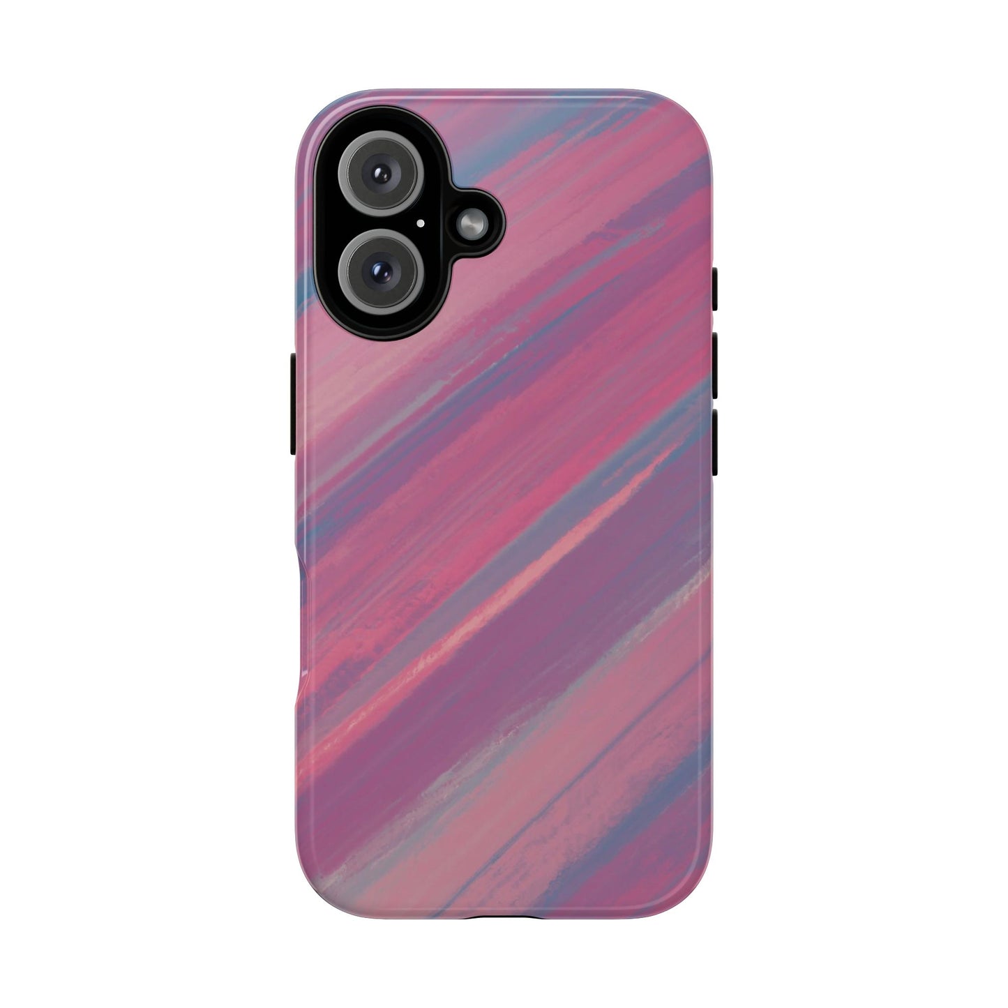 Striped Phone Case Pink