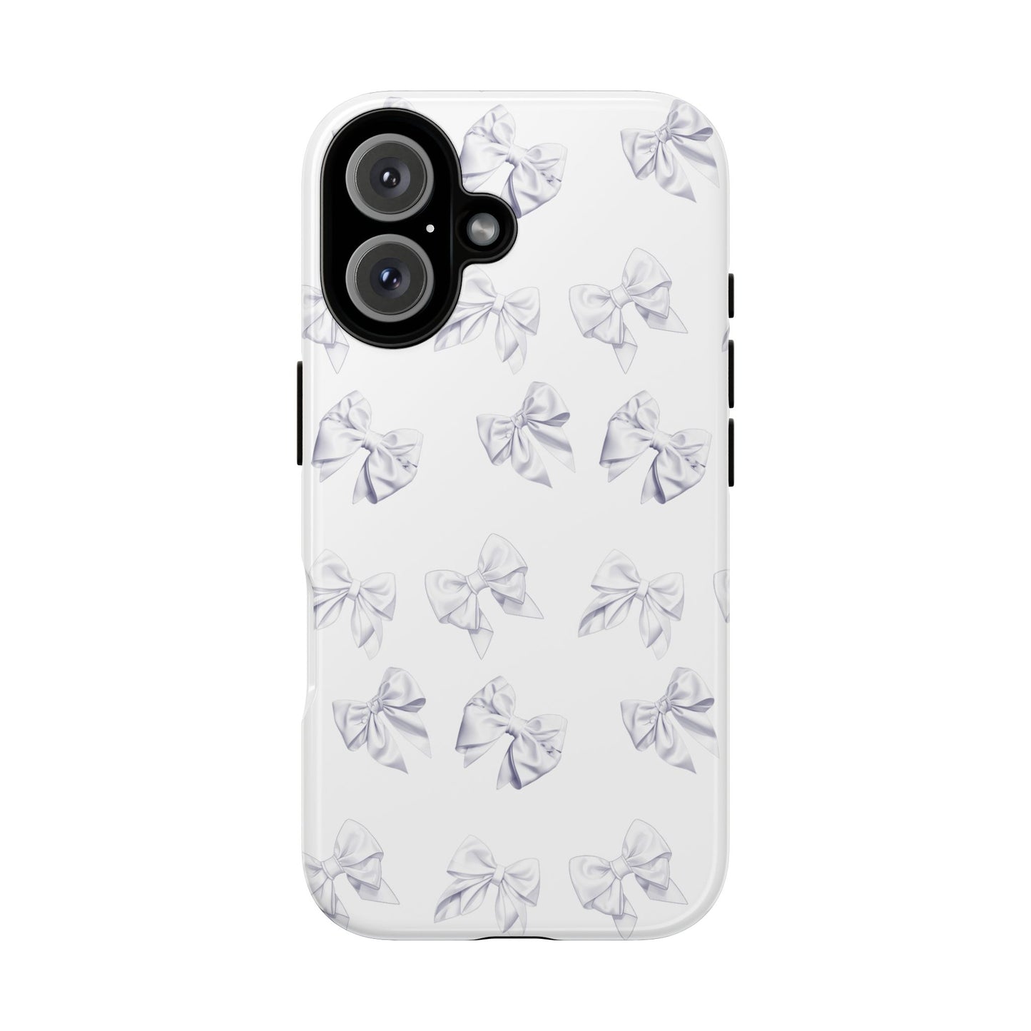 Bow Phone Case White on White