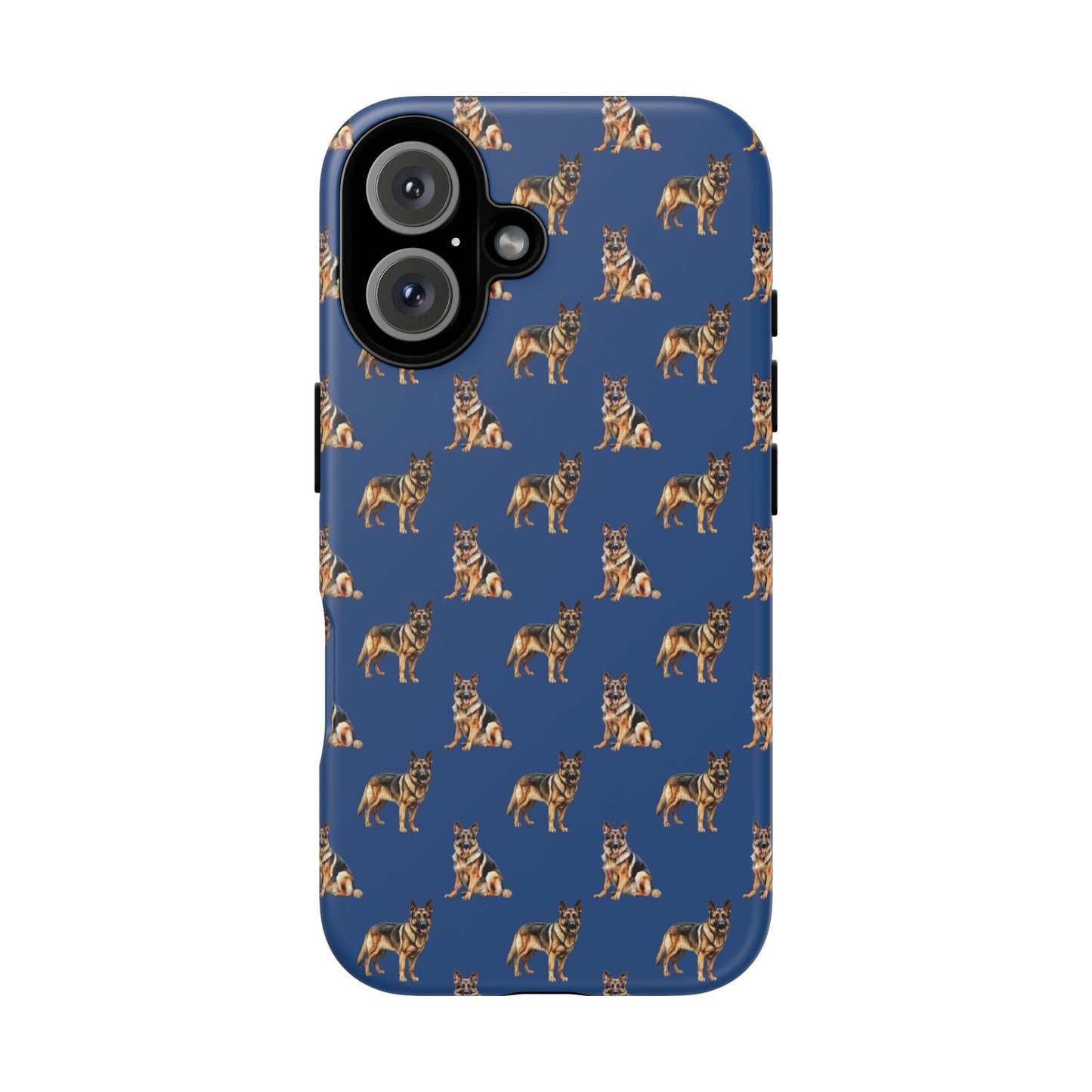 German Shepherd Phone Case Blue