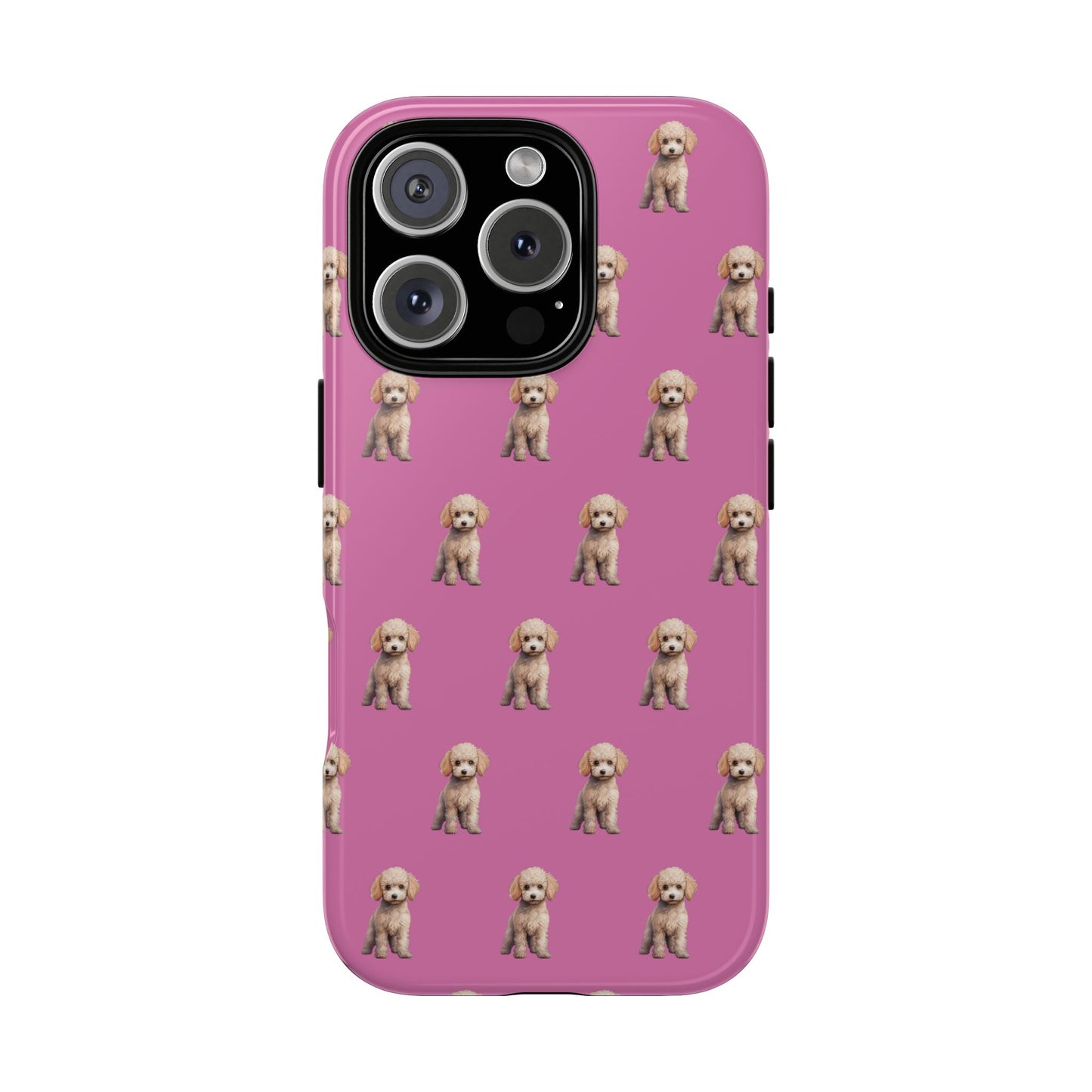 Poodle Phone Case Pink