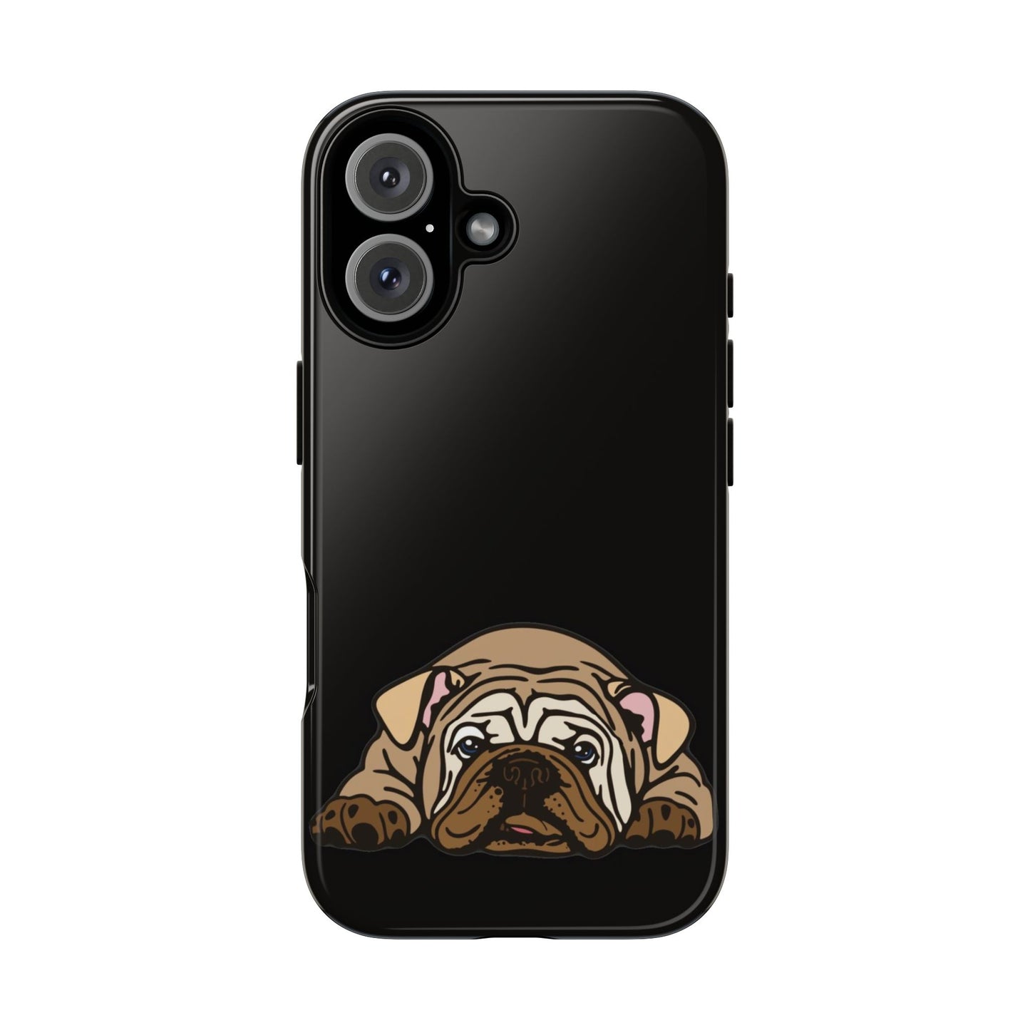 Bulldog Phone Case Black