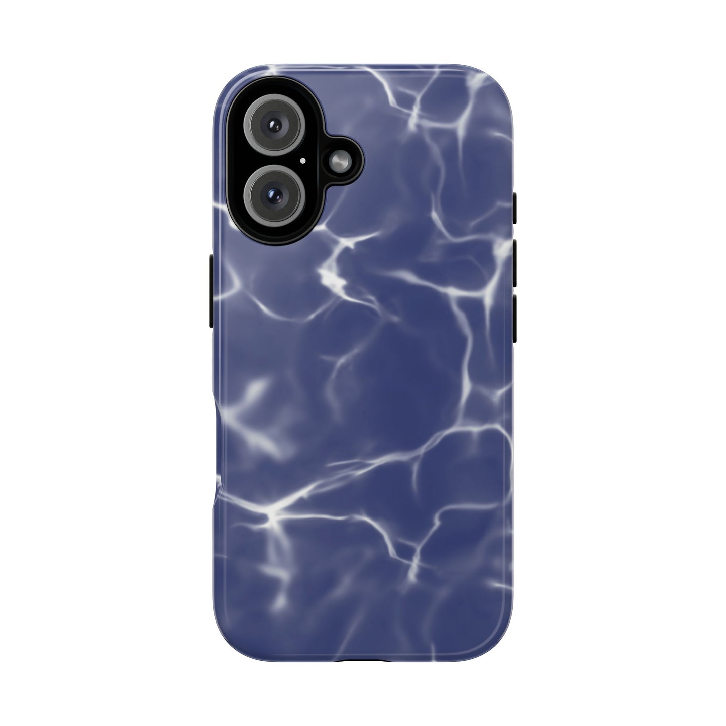 Marble Print Phone Case Dark Blue