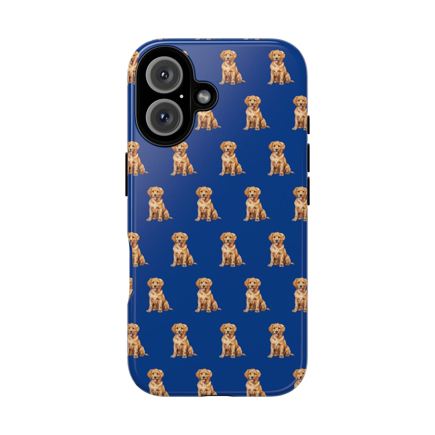 Golden Retriever Phone Case Blue