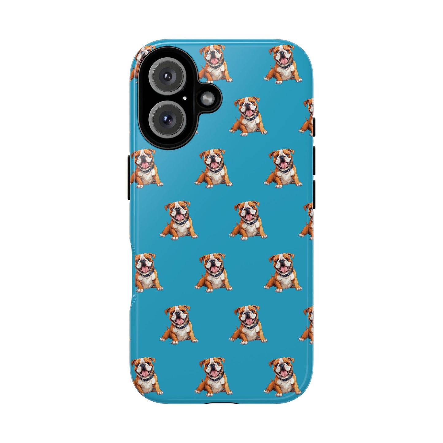 Bulldog Phone Case Turquoise