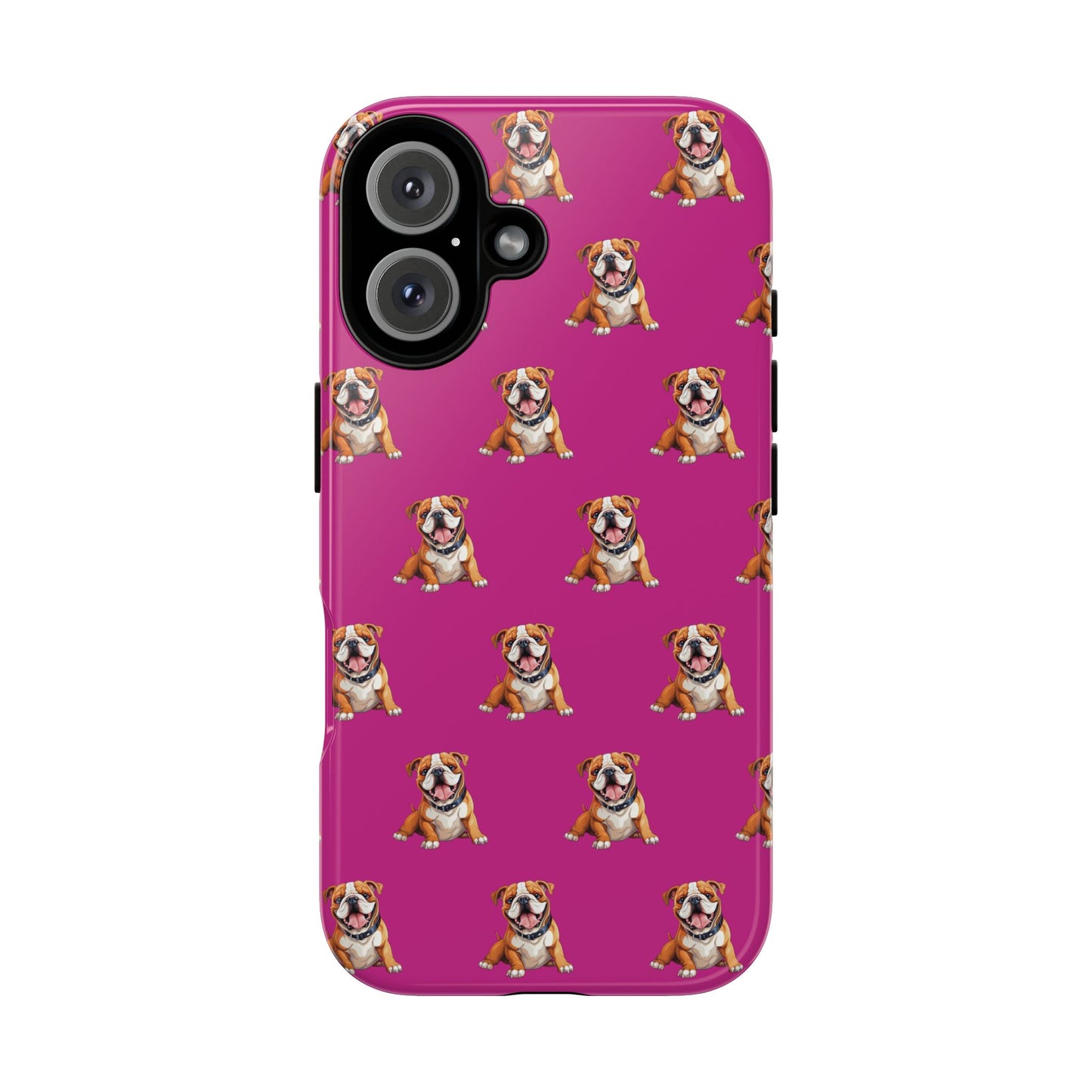 Bulldog Phone Case Pink