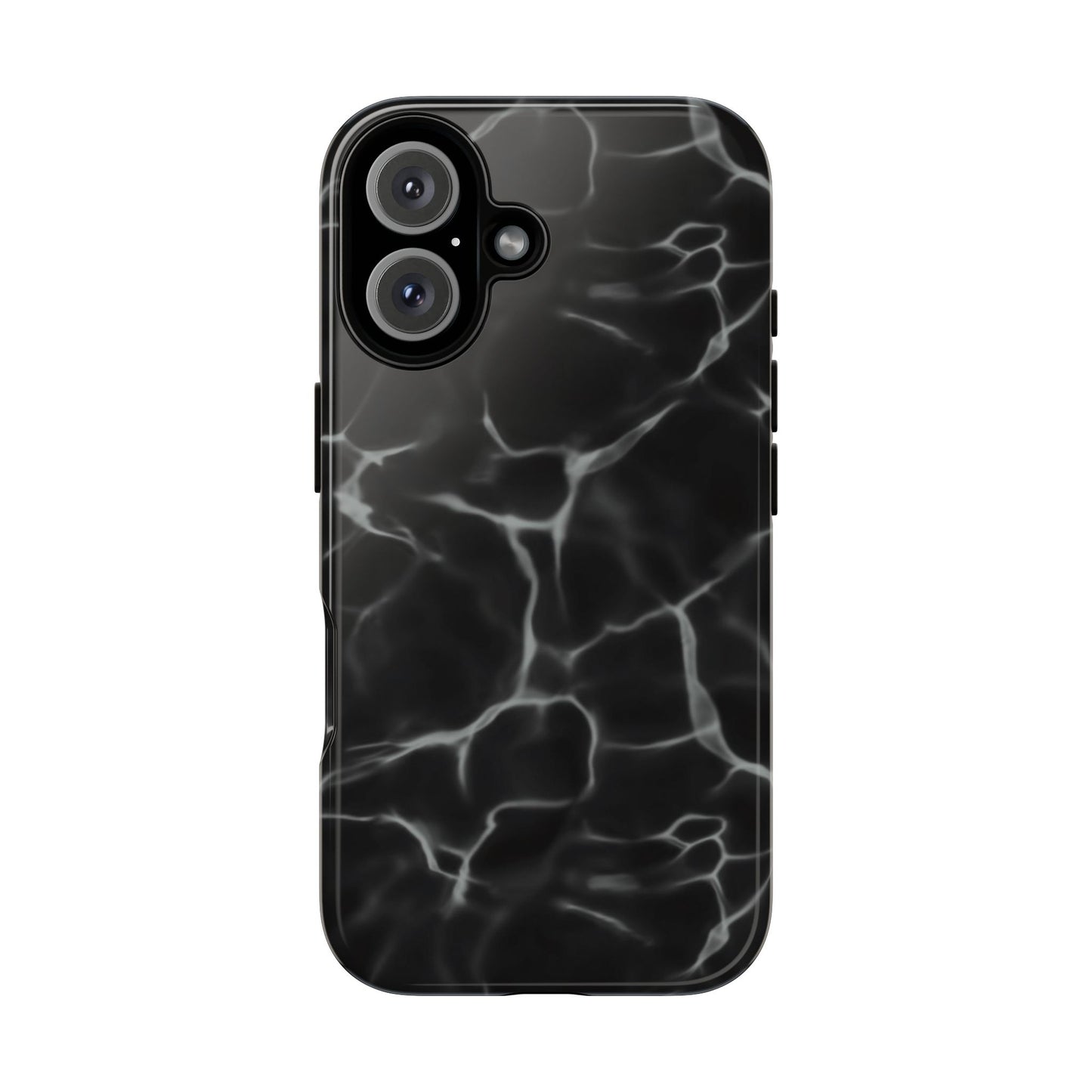 Marble Phone Case Black White