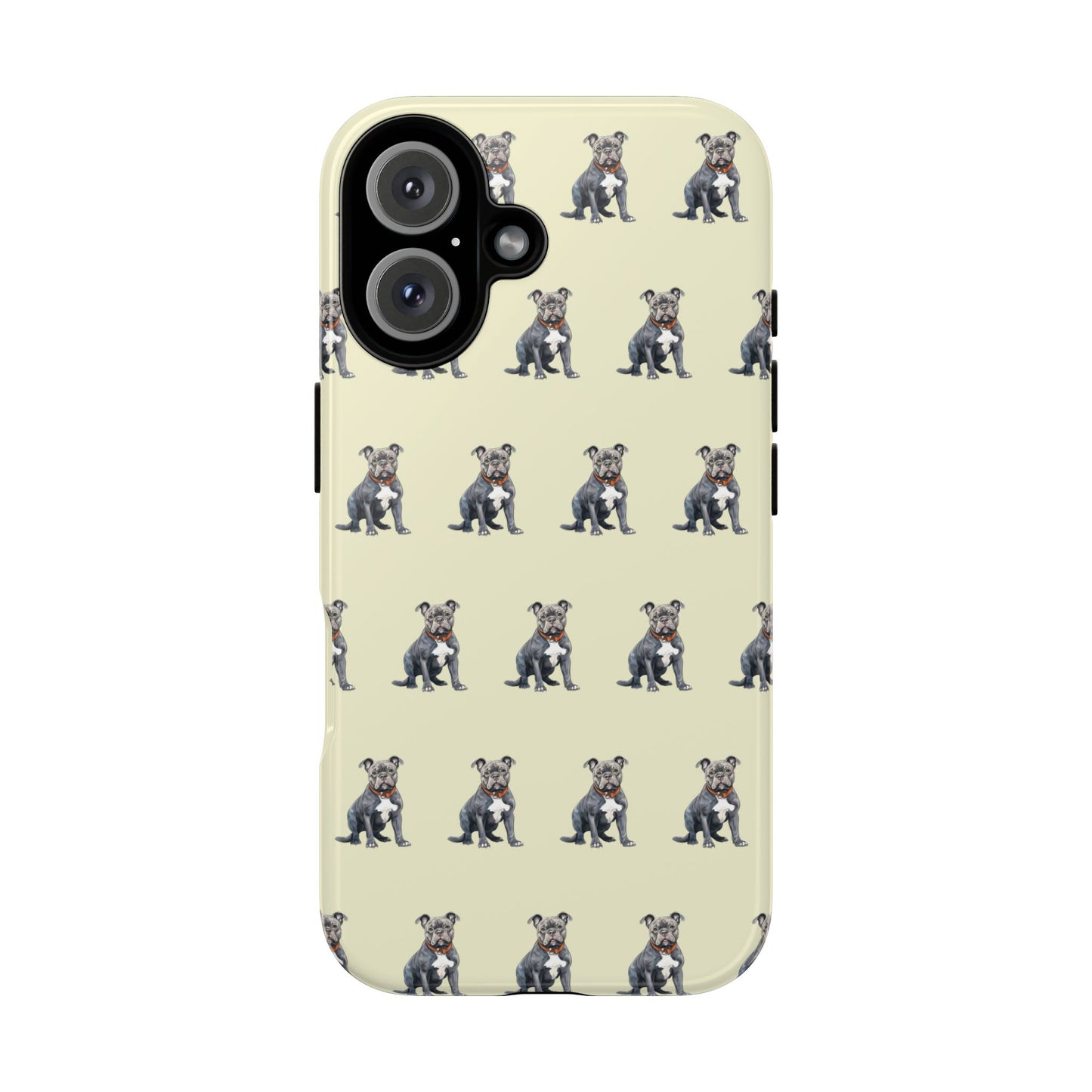 Pitbull Phone Case Cream