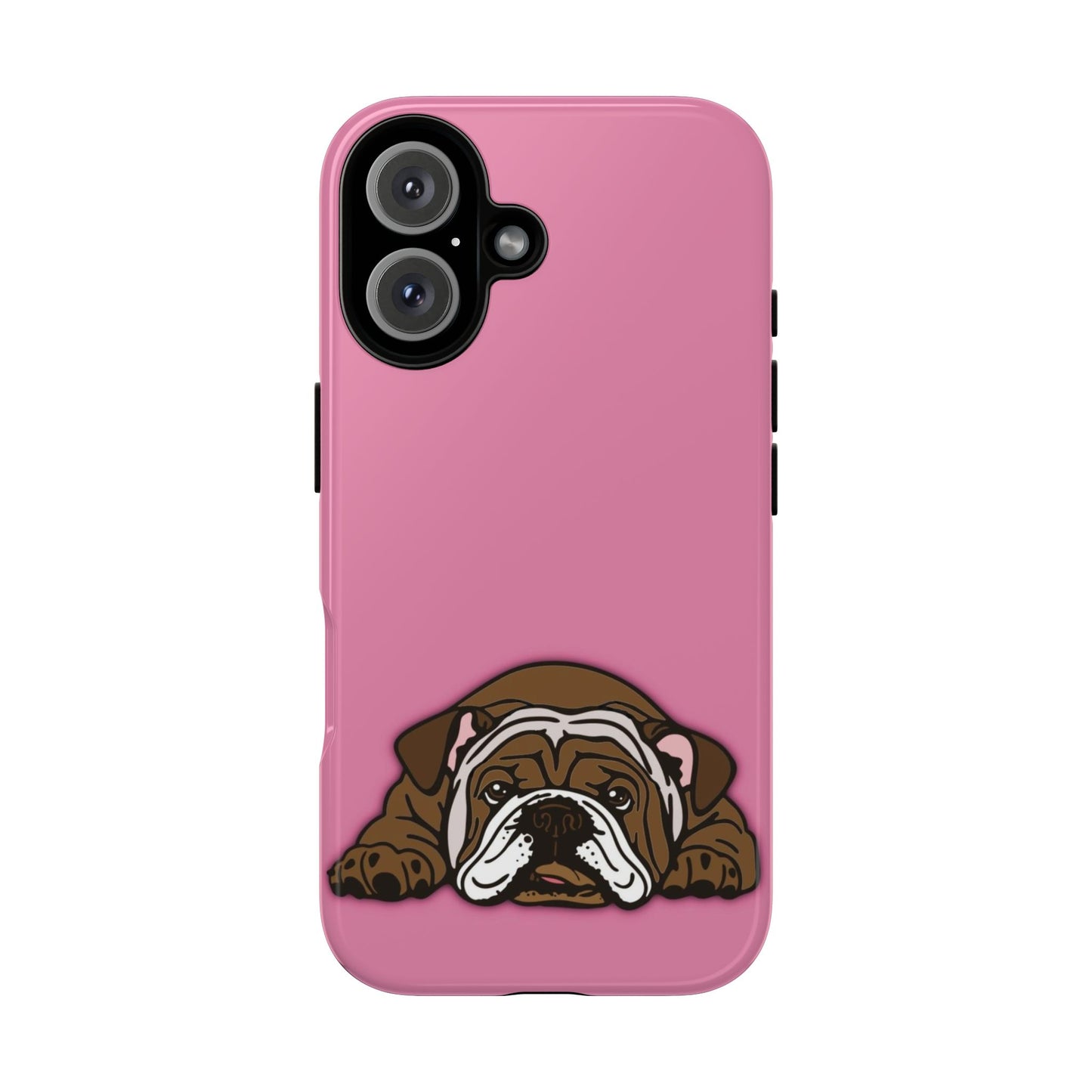 Bulldog Phone Case Pink