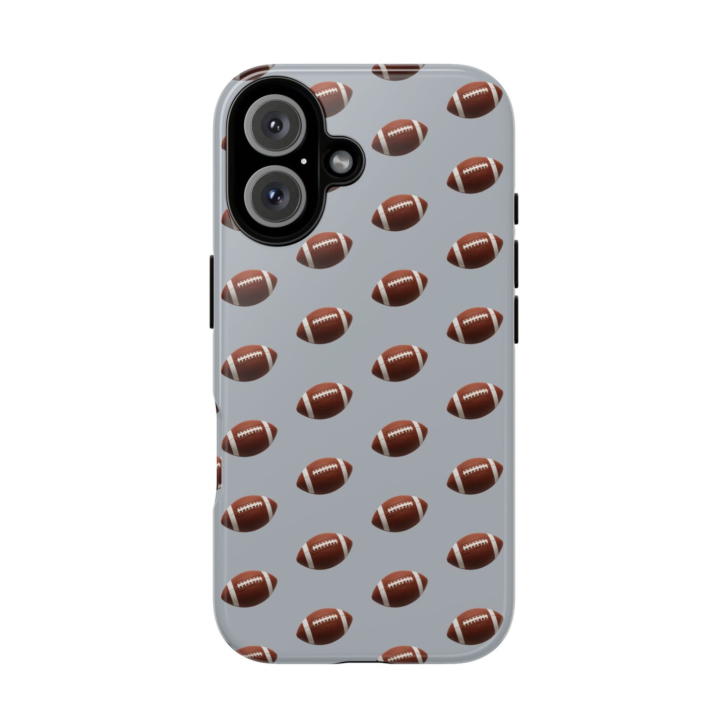 Football Phone Case Silver