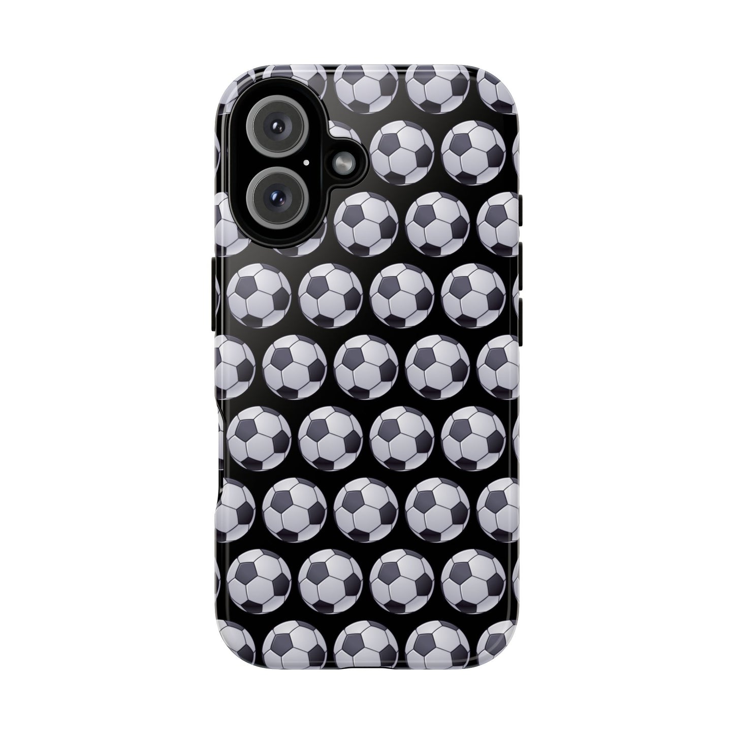 Soccer Ball Phone Case Black