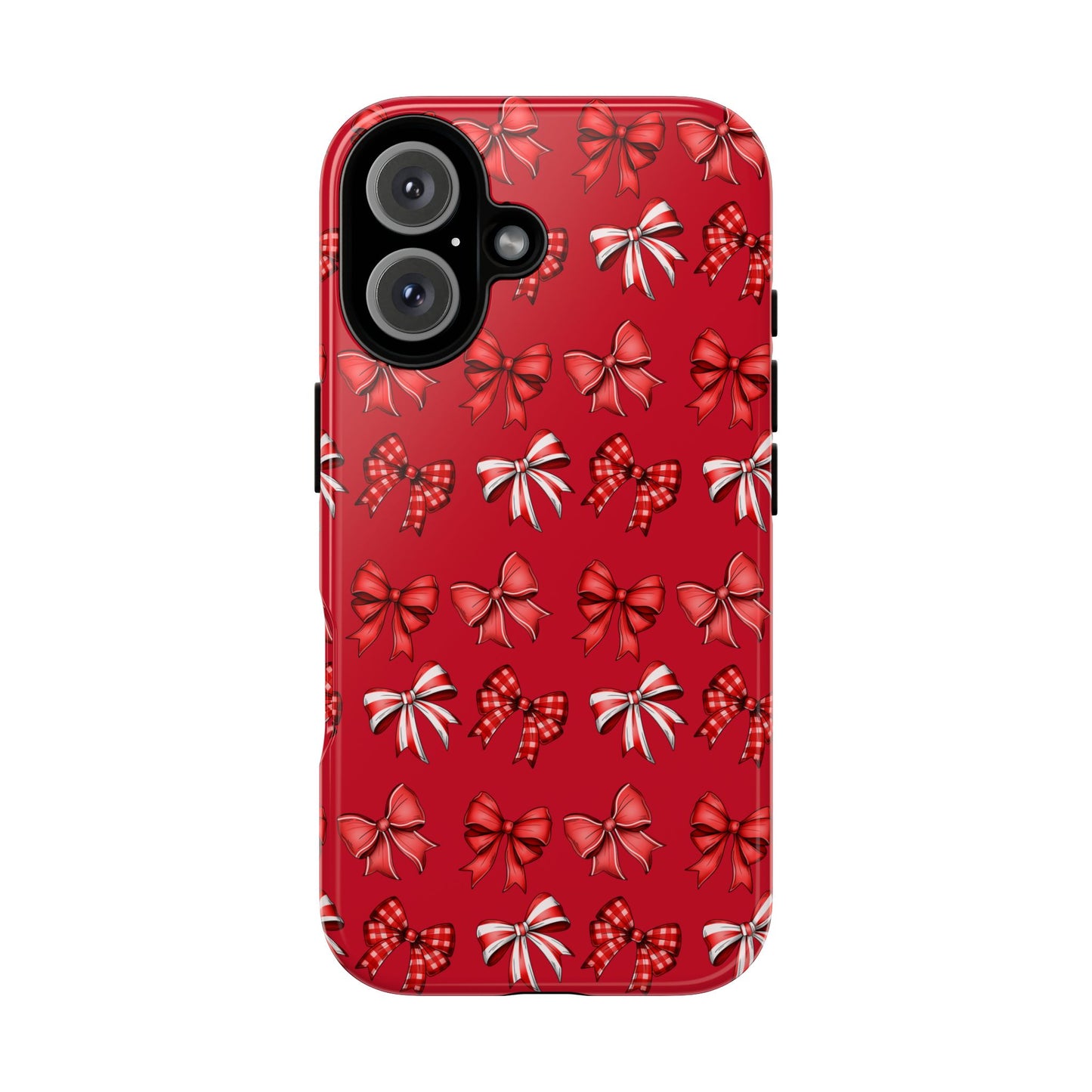 Christmas Bow Phone Case Red