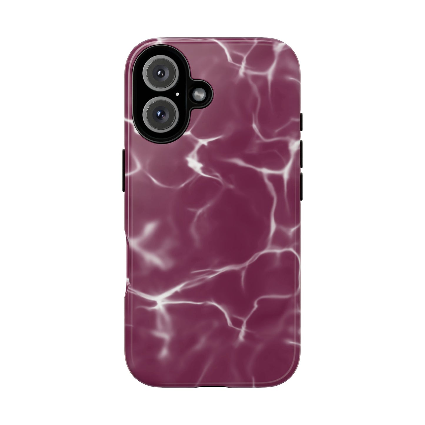 Marble Print Phone Case Maroon