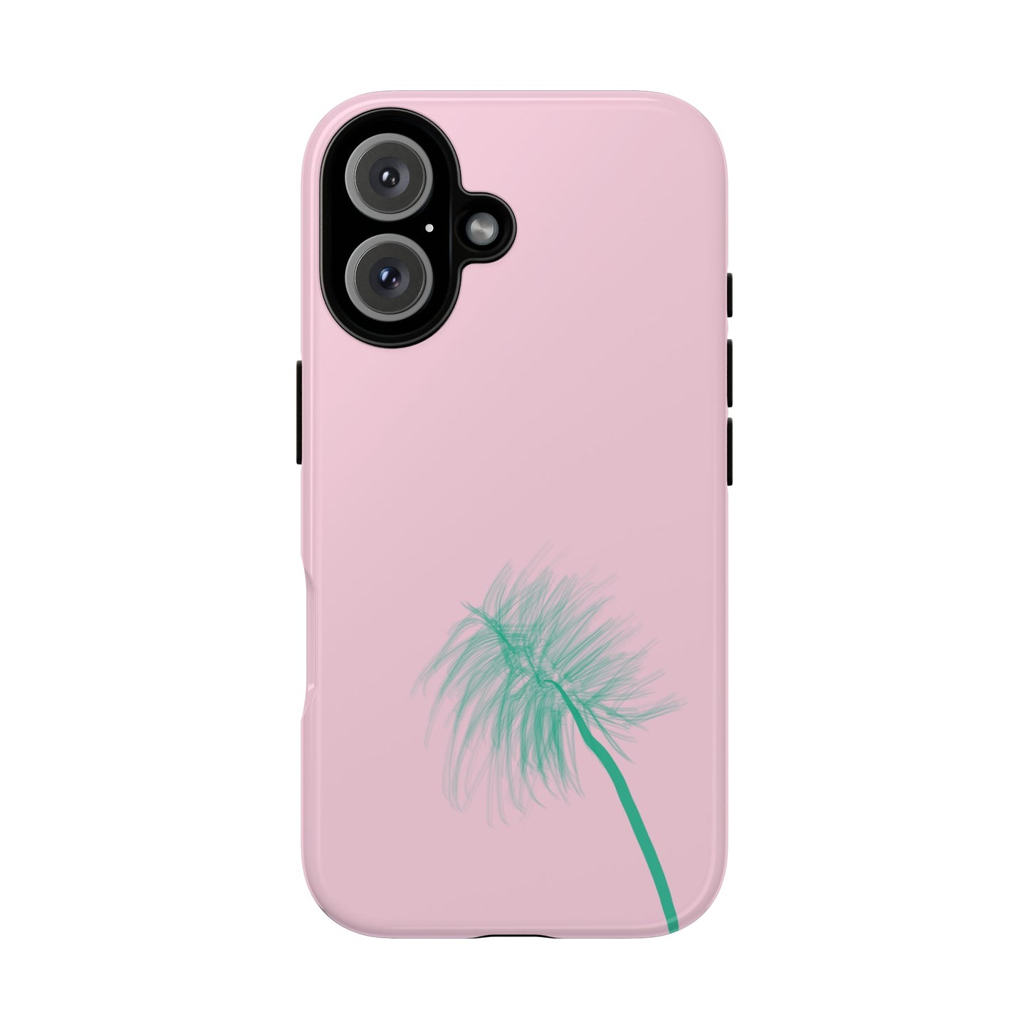 Dandelion Blowball Phone Case Pink