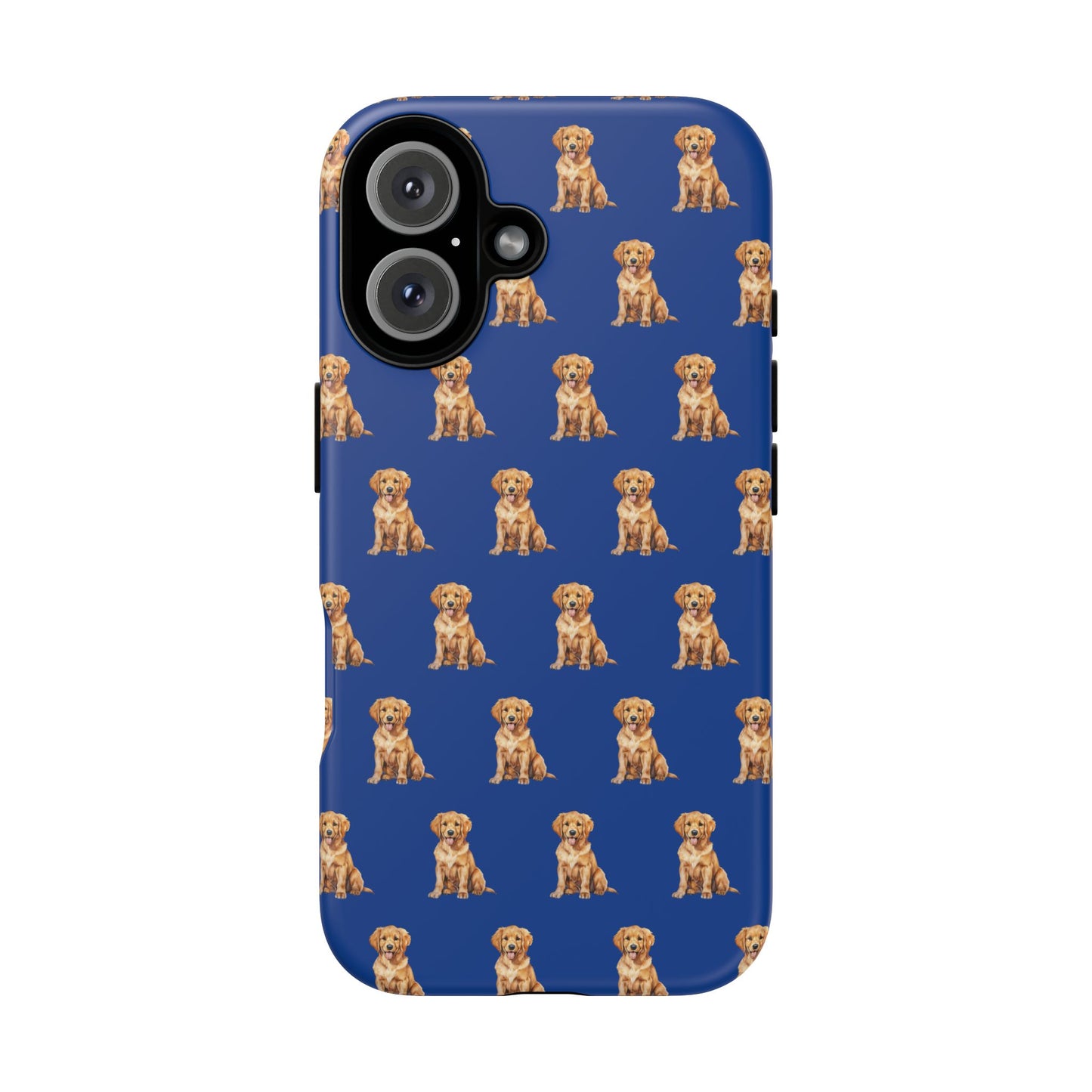 Golden Retriever Phone Case Blue