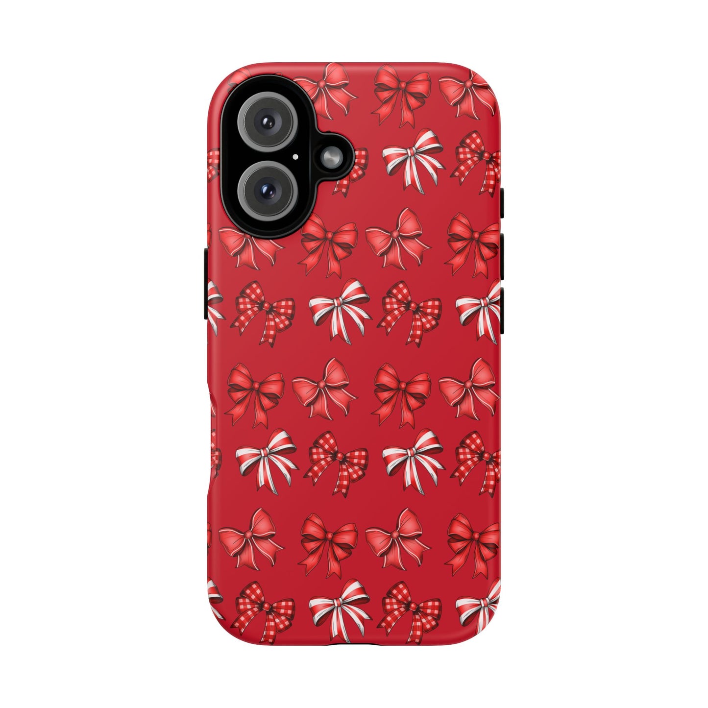 Christmas Bow Phone Case Red