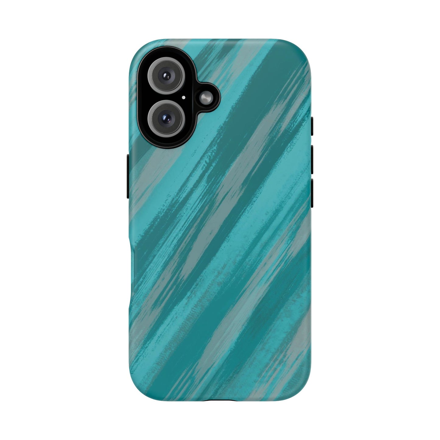 Striped Phone Case Aqua