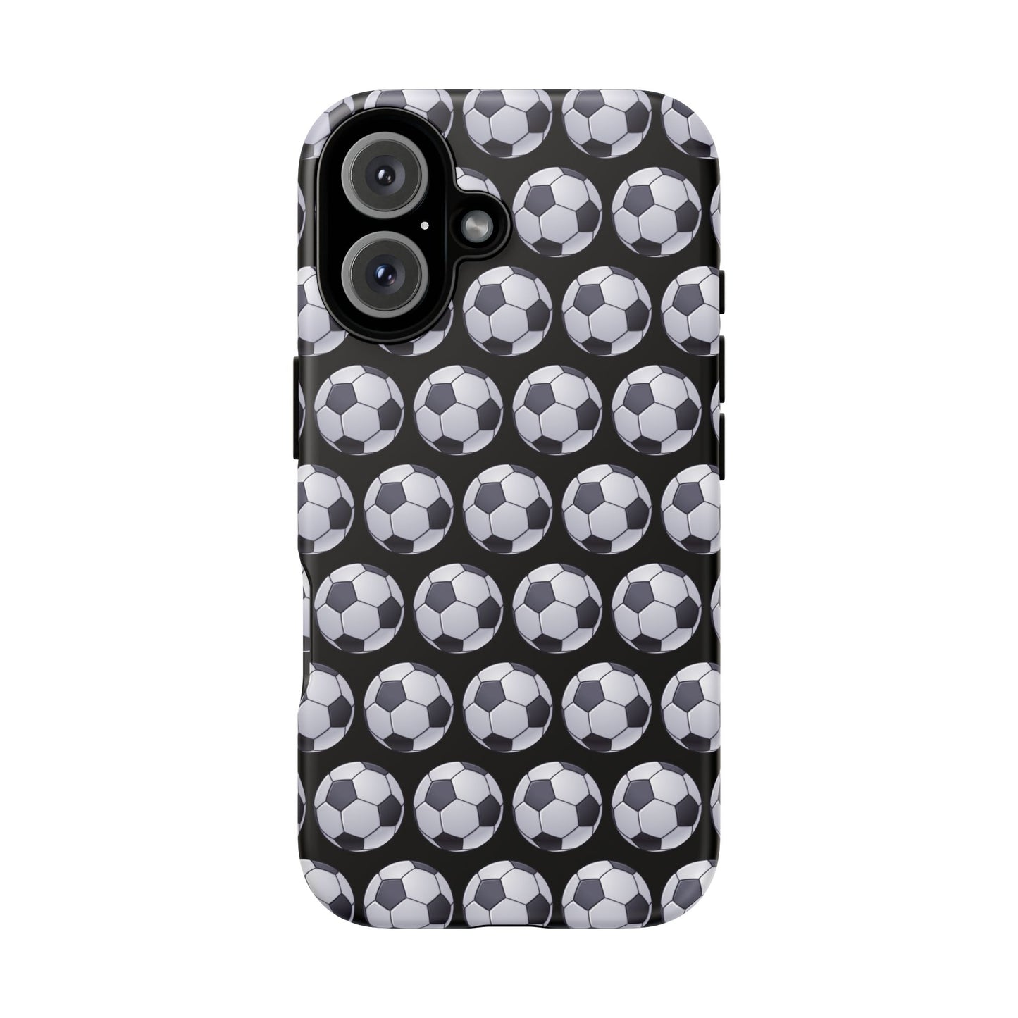 Soccer Ball Phone Case Black