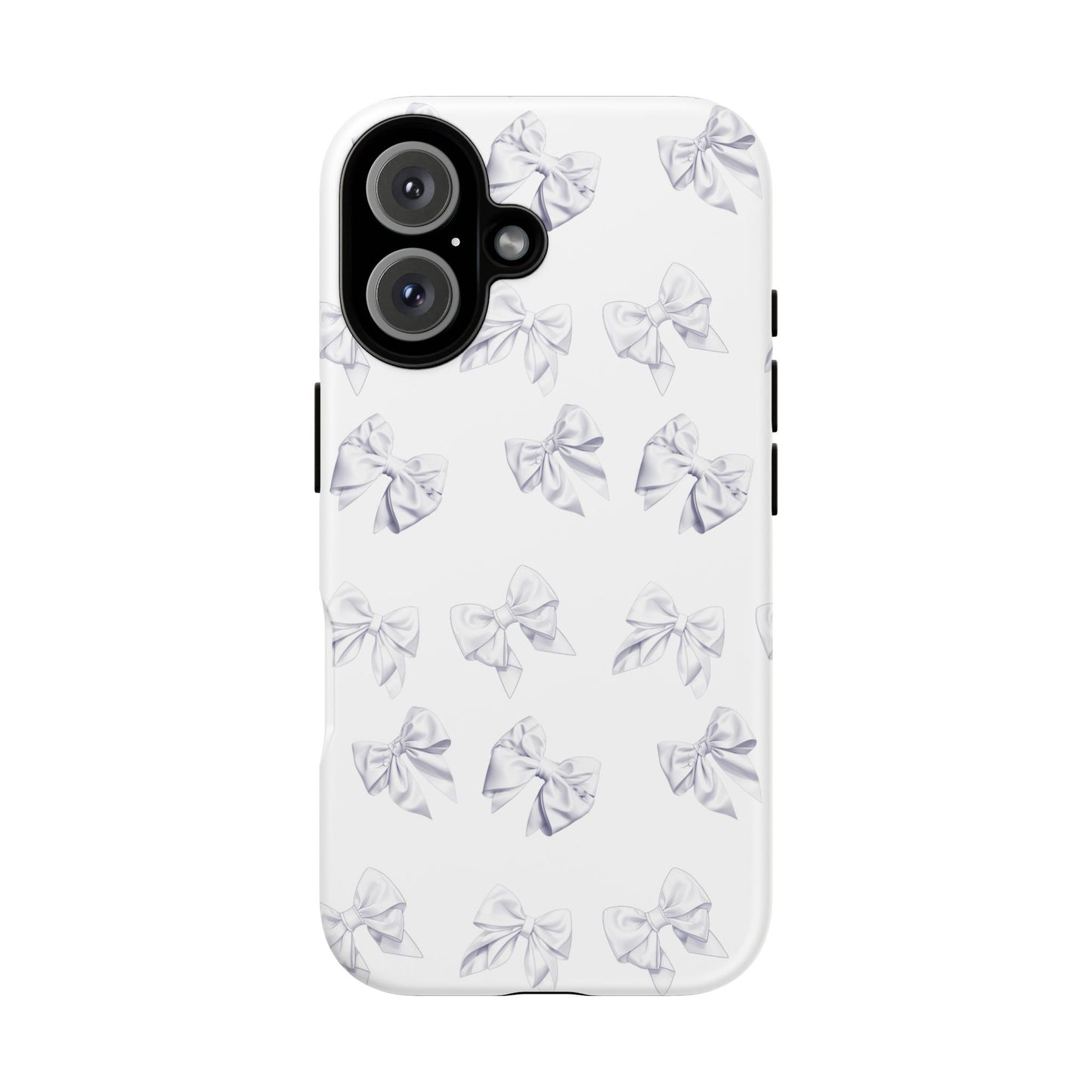 Bow Phone Case White on White