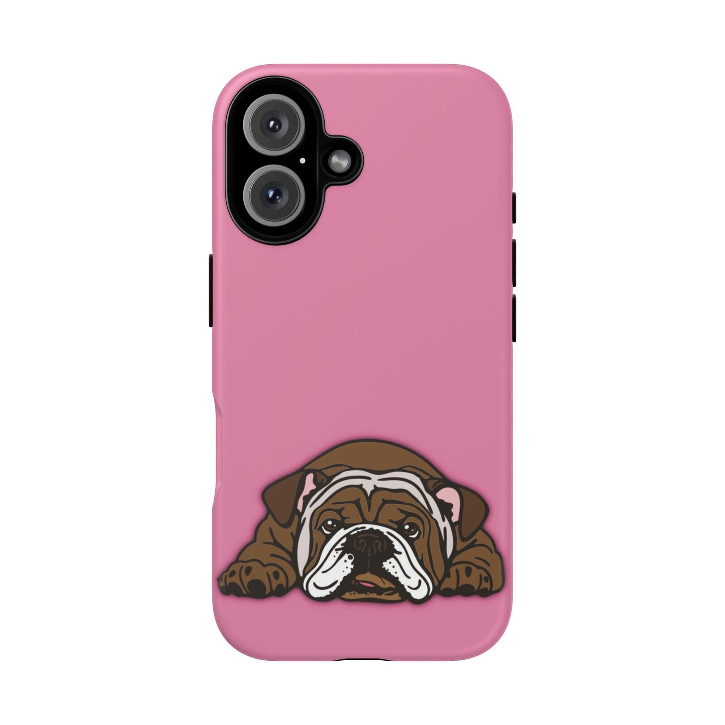 Bulldog Phone Case Pink