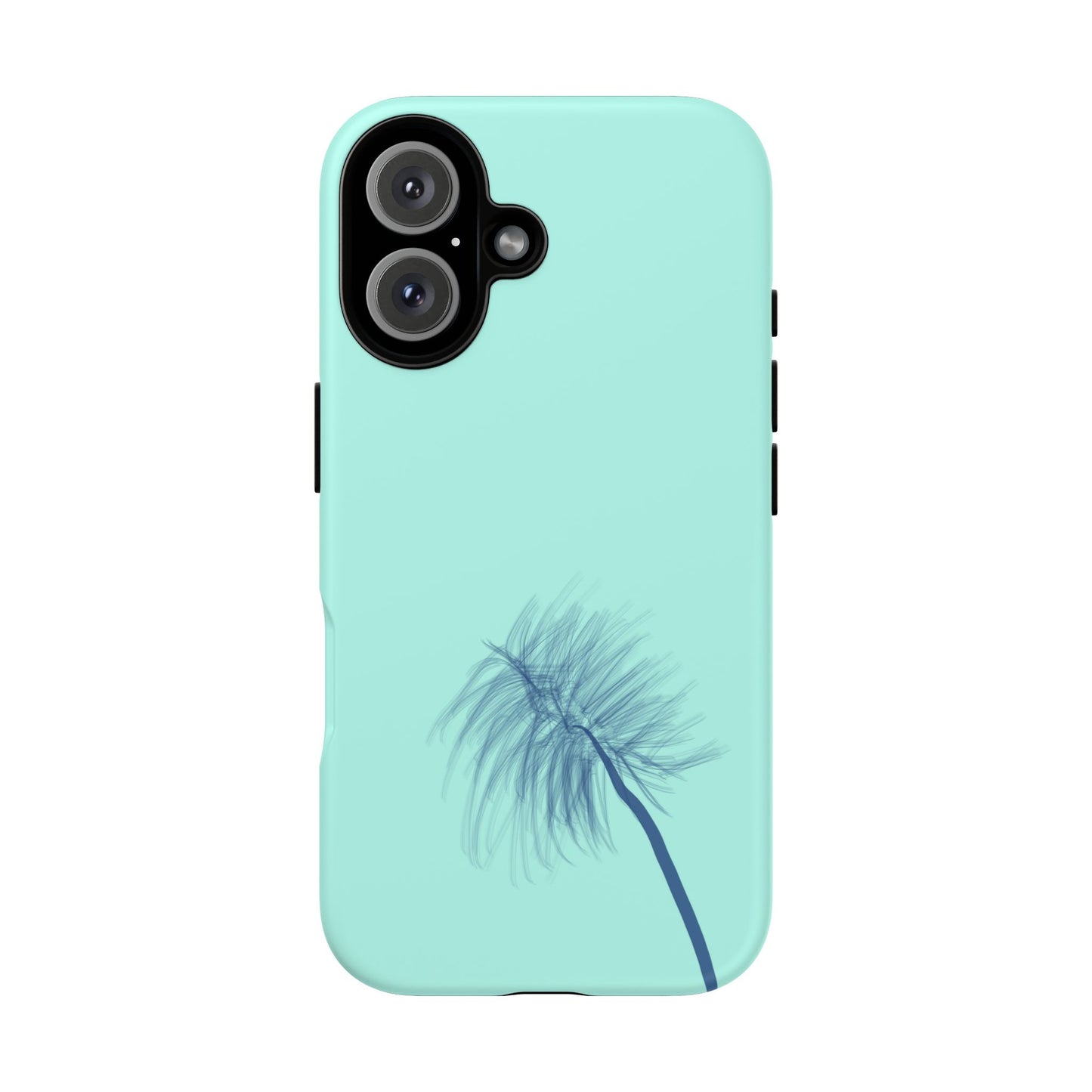 Dandelion Blowball Phone Case Aqua