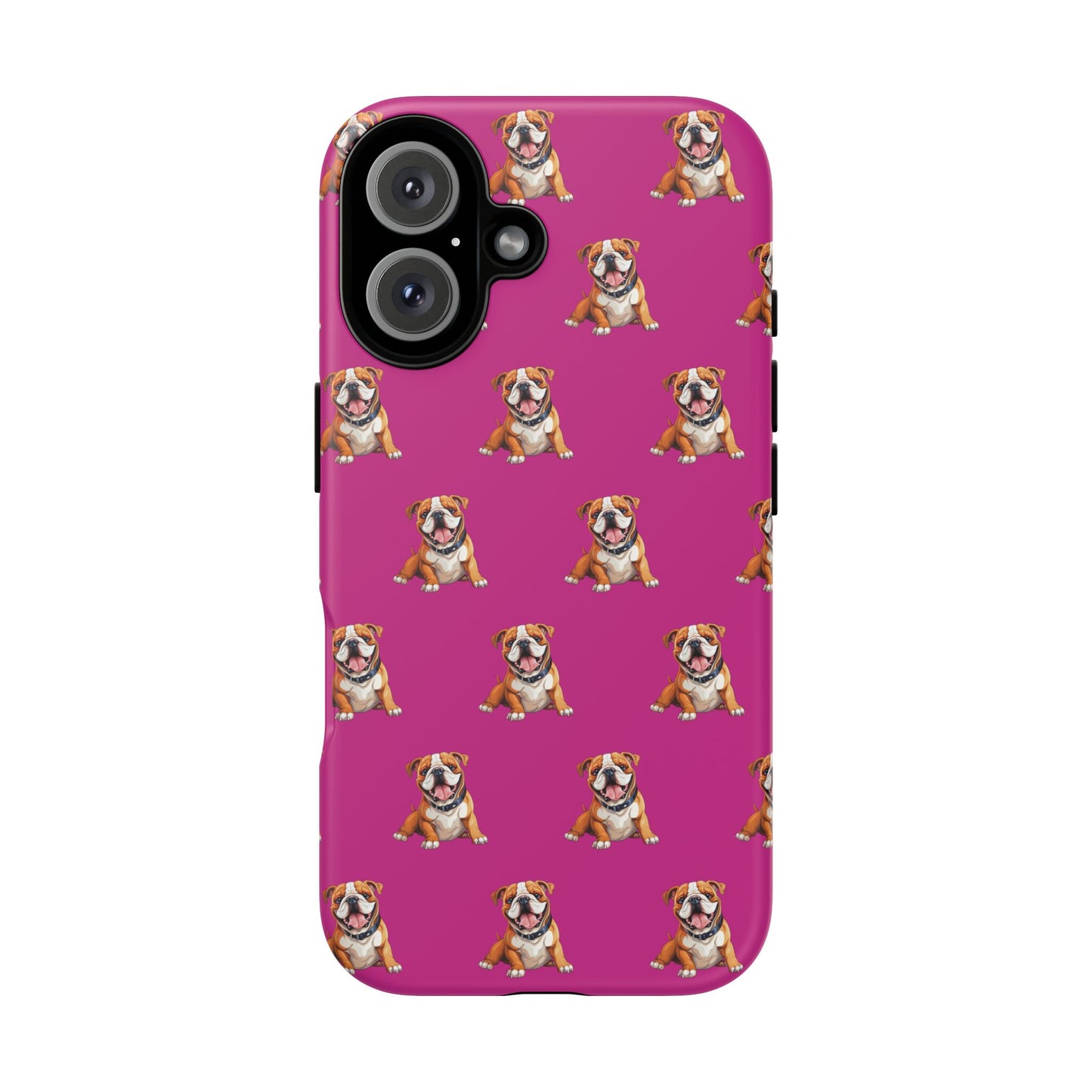 Bulldog Phone Case Pink