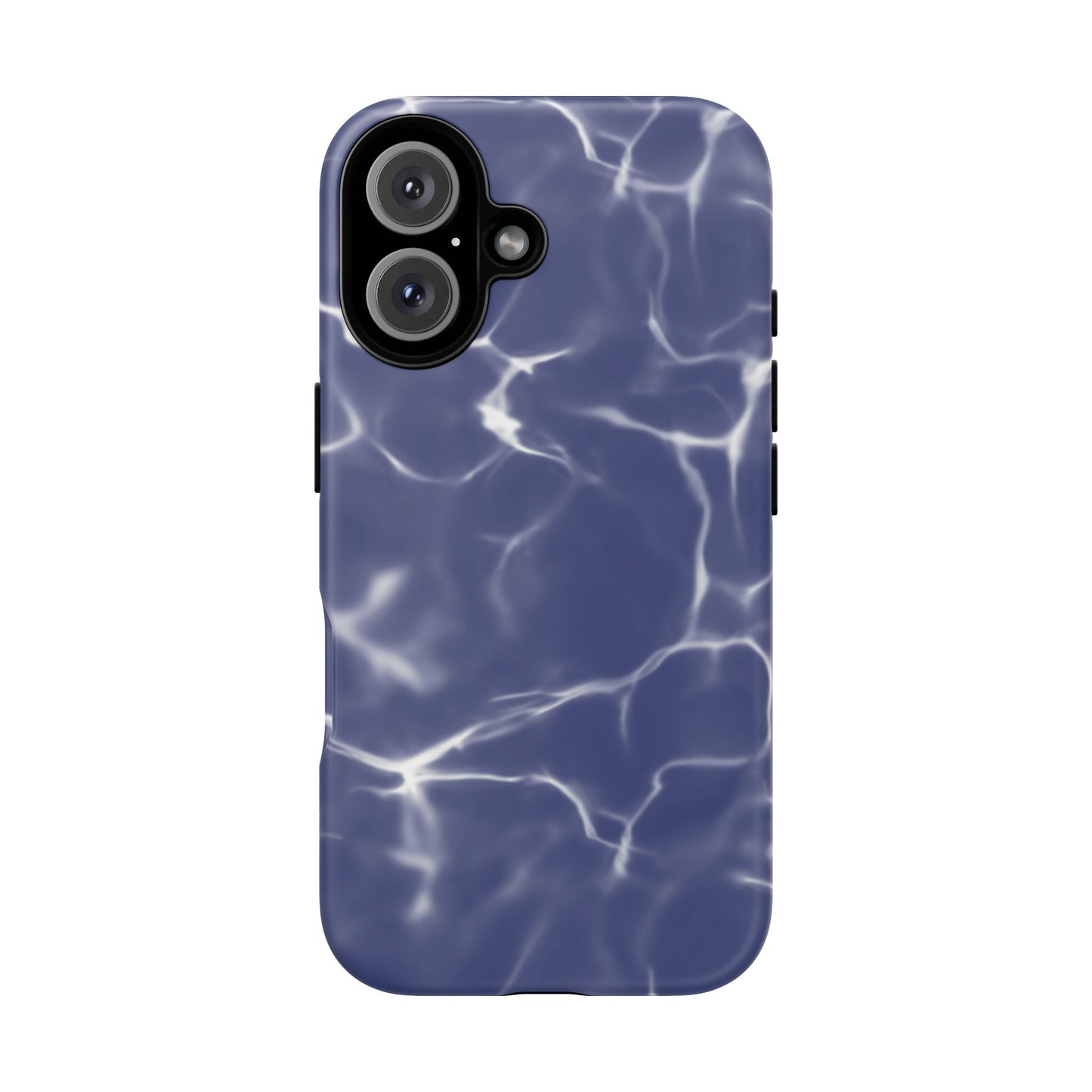 Marble Print Phone Case Dark Blue