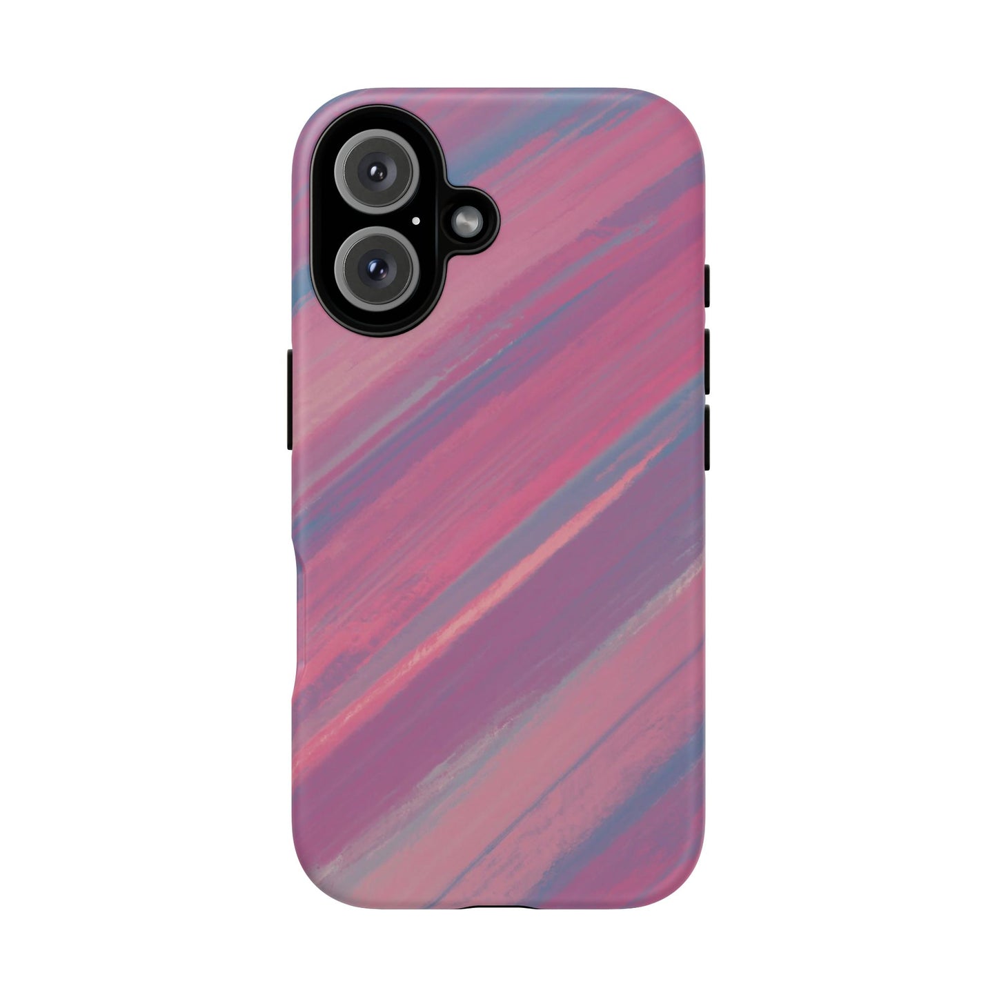 Striped Phone Case Pink