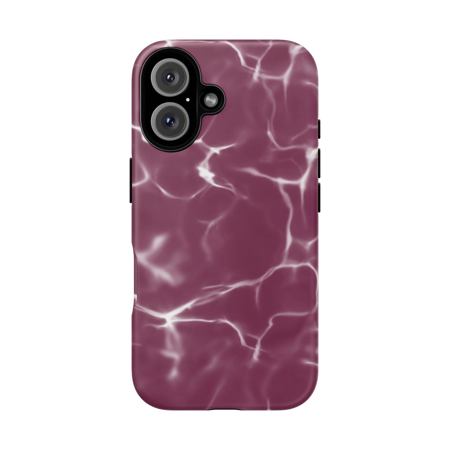 Marble Print Phone Case Maroon