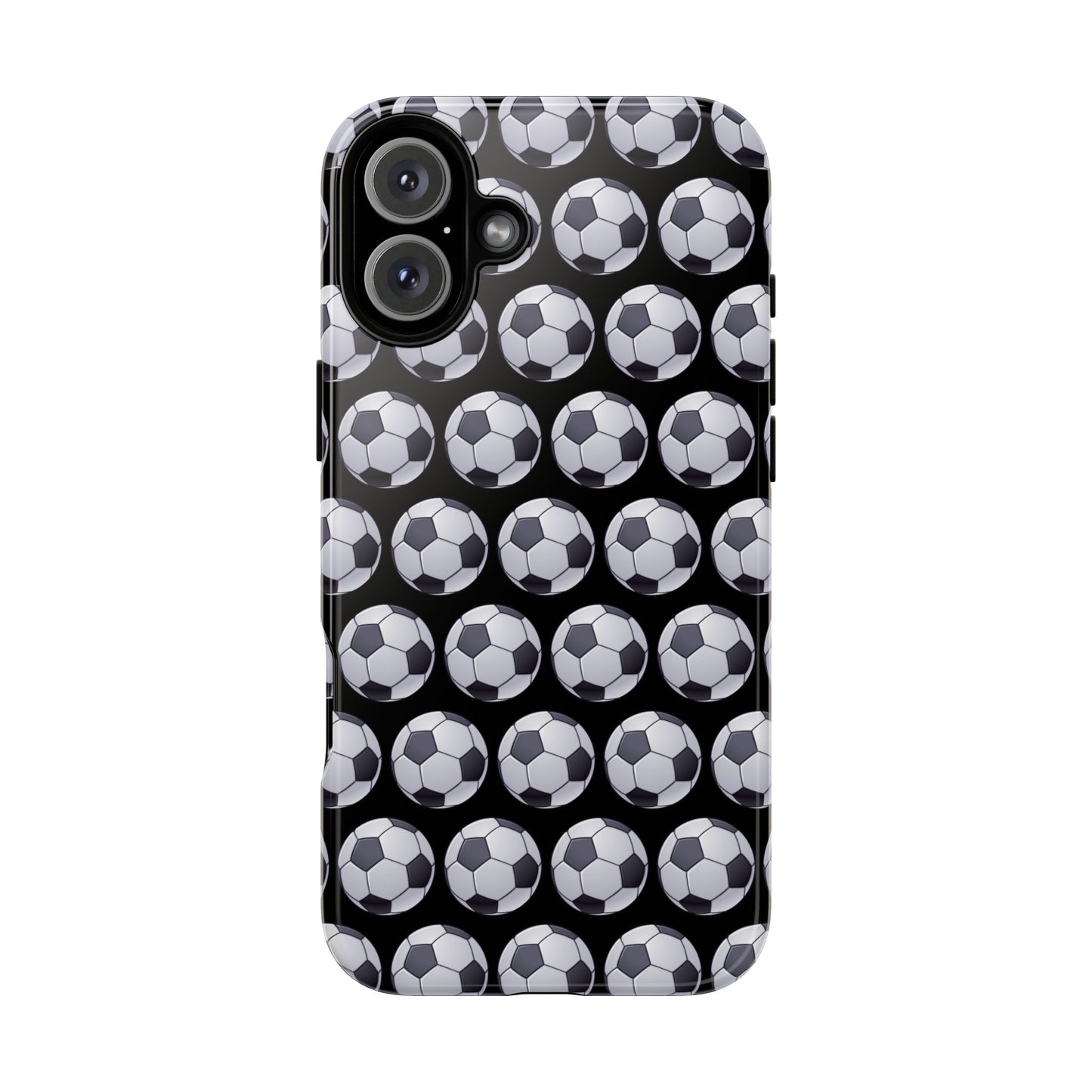 Soccer Ball Phone Case Black